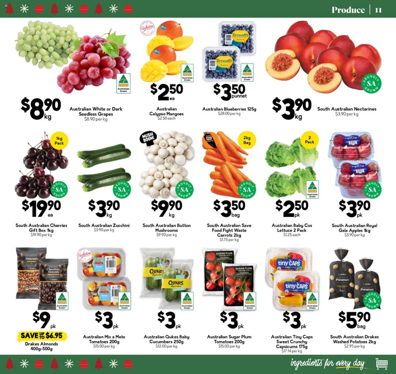 Drakes catalogue - valid from 17.12.2025 | Page: 11 | Products: Box, Cherries, Cucumbers, Blueberries