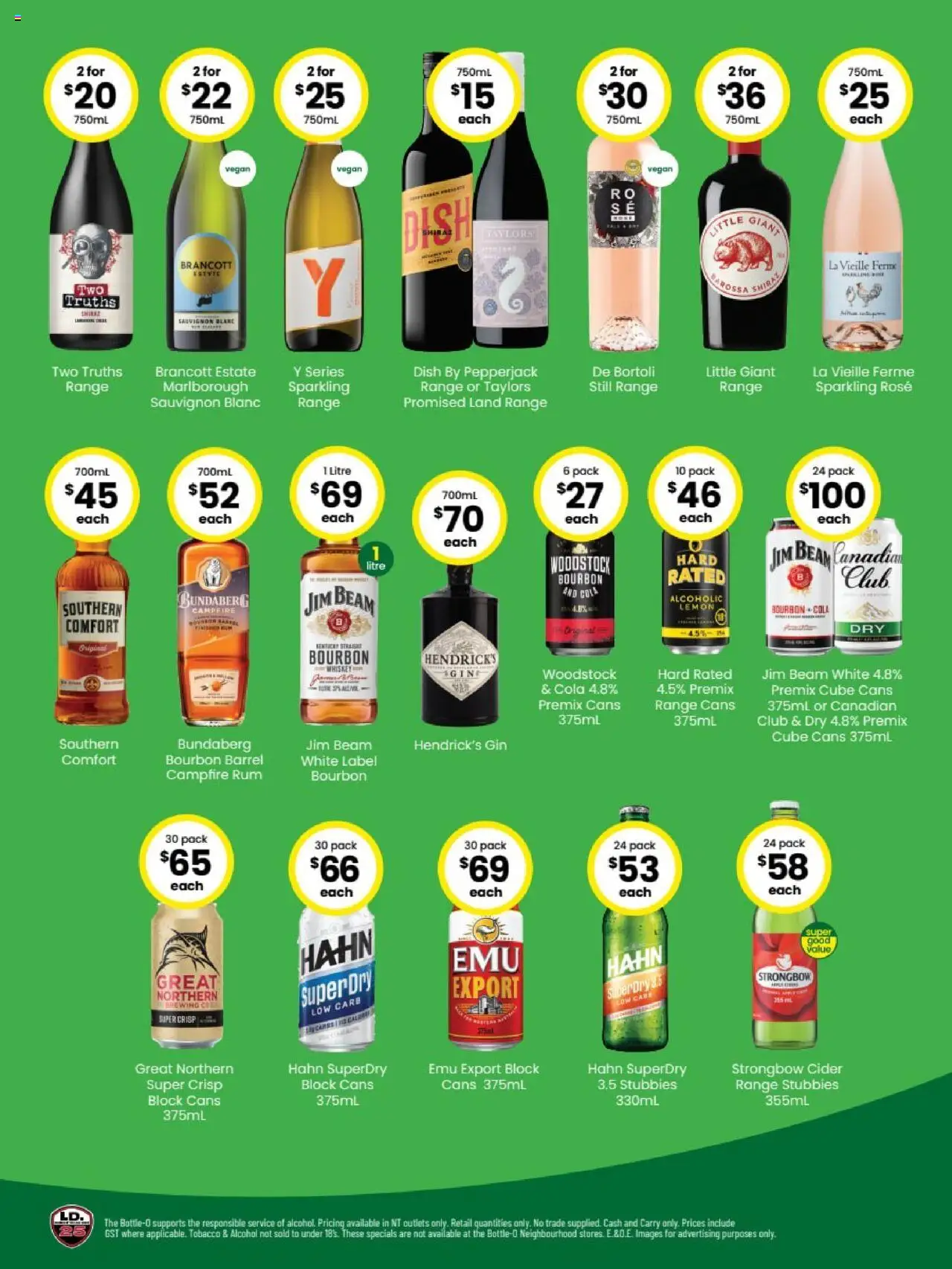 The Bottle-O catalogue - valid from 29.09.2025 | Page: 2 | Products: Bourbon, Whiskey, Rum, Lemon