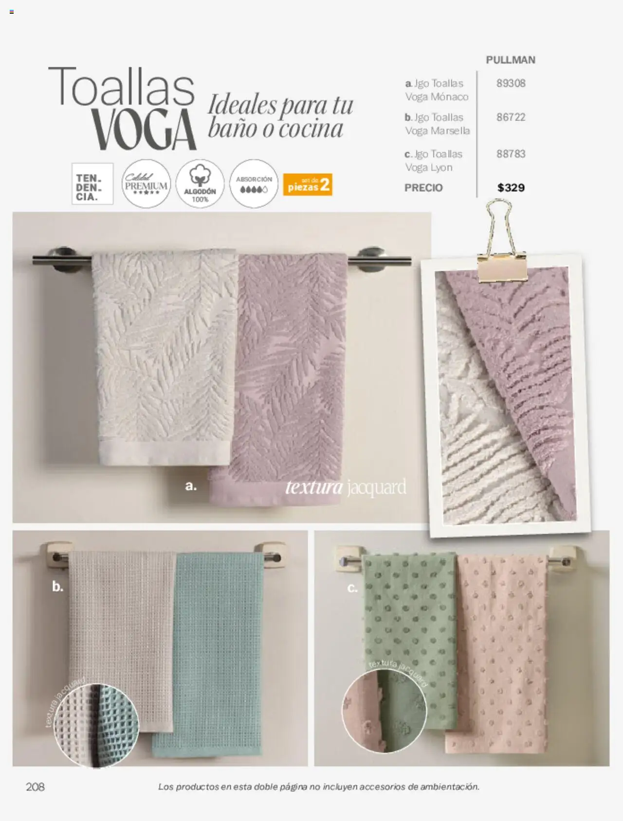 Nuevas ofertas de Vianney válidas en toda la República Mexicana desde el 07.03.2025. ¡Encuentra las mejores ofertas en Vianney catálogo Primavera! | Página: 212 | Productos: Cocina, Algodón, Toallas, Baño