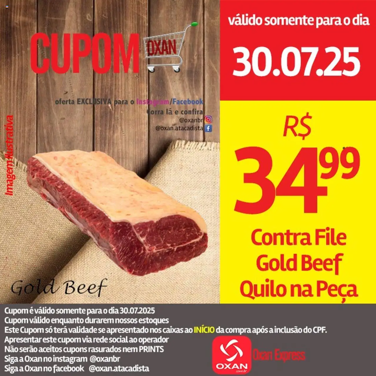 Oxan Atacadista Folheto - válido de 30.07.2025 | Página: 7 | Produtos: Contra filé