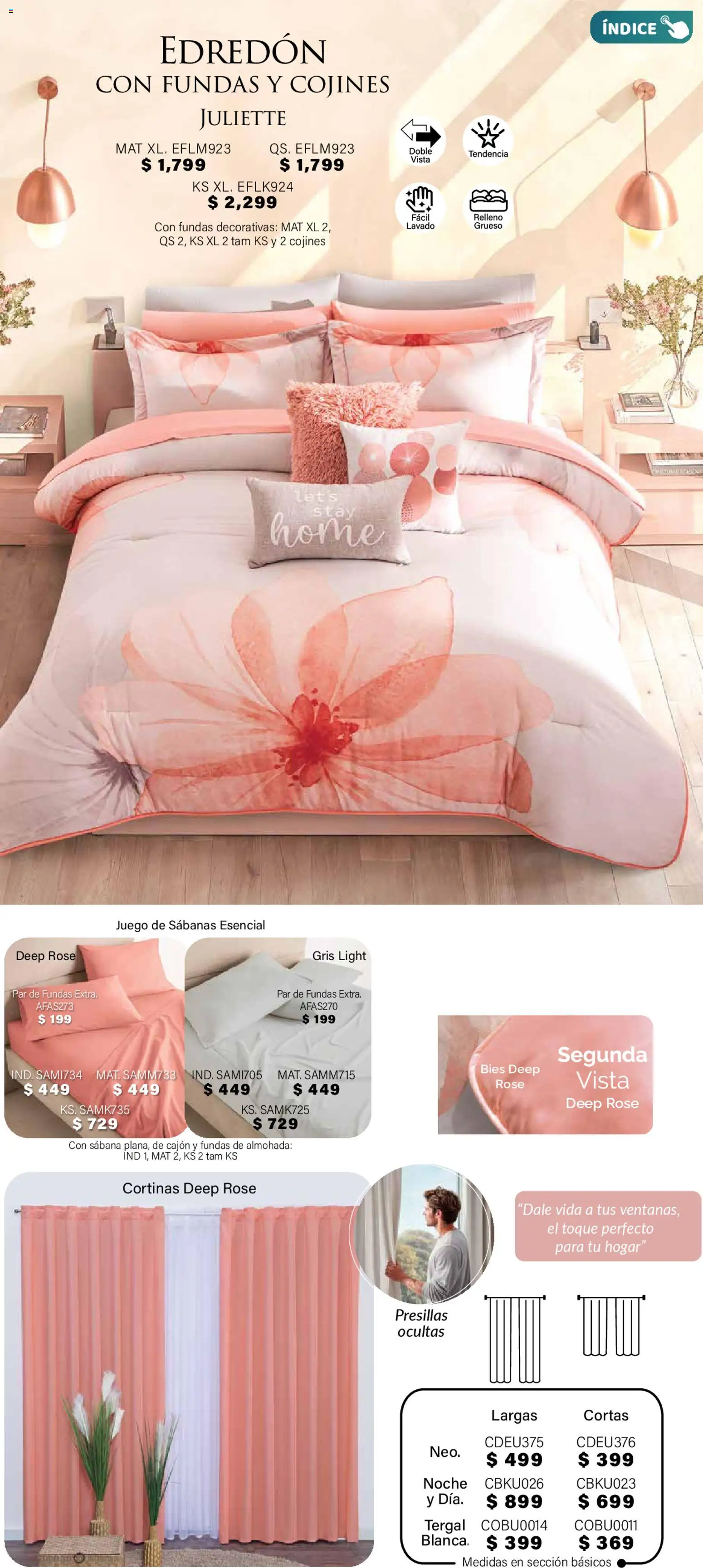 Nuevas ofertas de Colchas Concord válidas en toda la República Mexicana desde el 01.11.2025. ¡Encuentra las mejores ofertas en Colchas Concord Buen Fin! | Página: 131 | Productos: Juego, Almohada, Sabanas, Cortinas