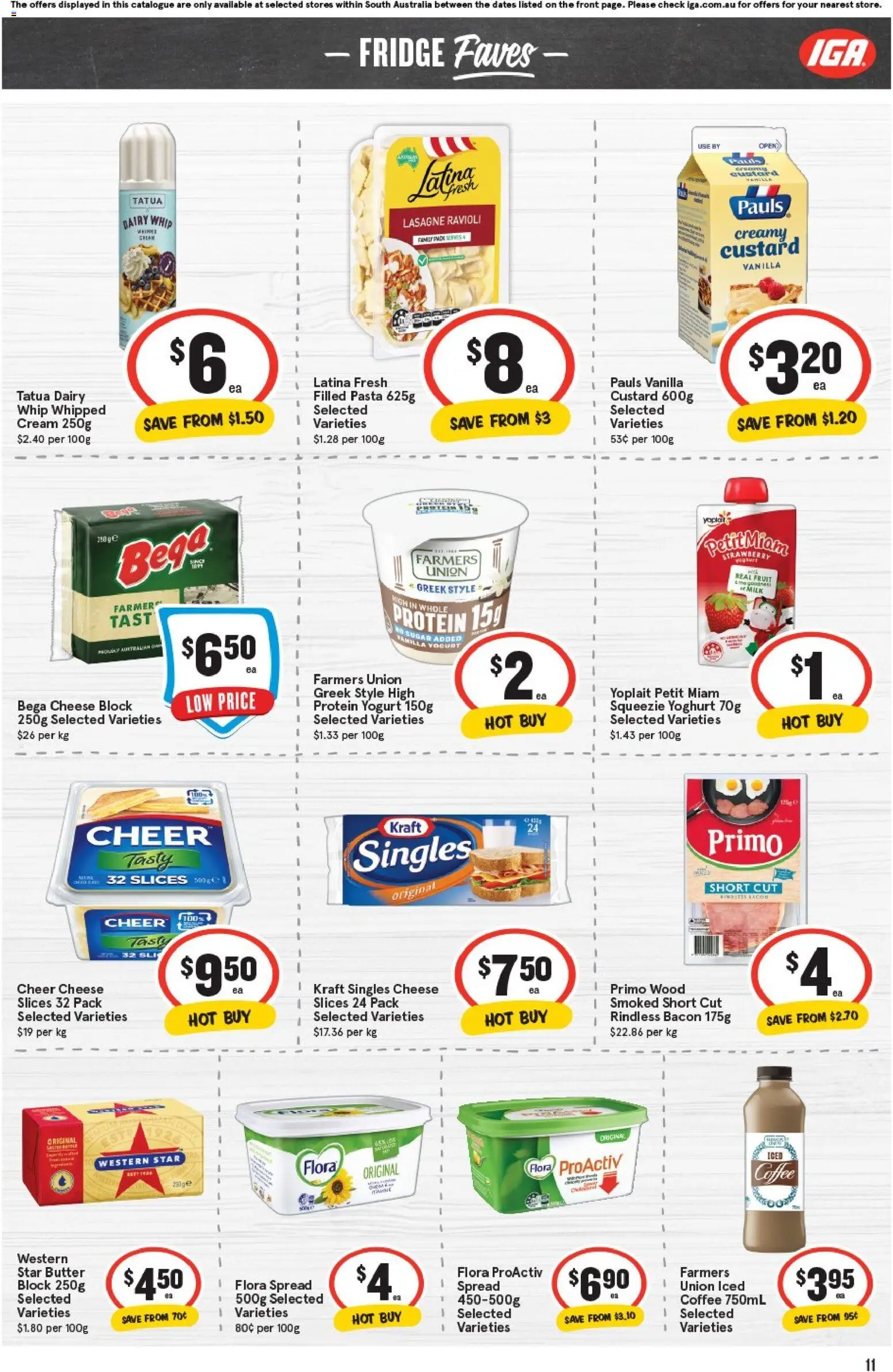 IGA catalogue - valid from 05.11.2025 | Page: 11 | Products: Dairy, Yoghurt, Cream, Sugar