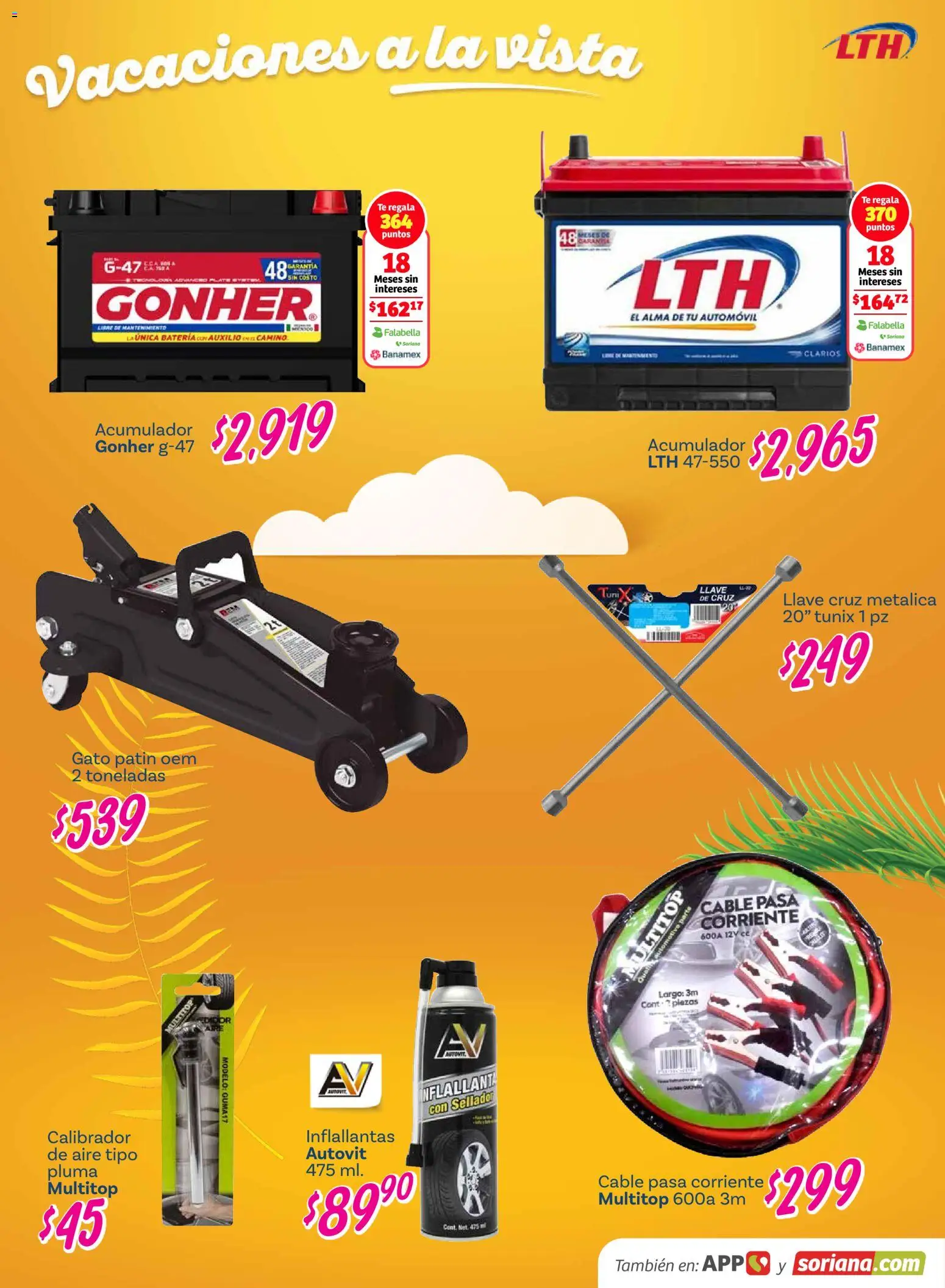 Nuevas ofertas de Soriana válidas en toda la República Mexicana desde el 26.02.2026. ¡Encuentra las mejores ofertas en Soriana folleto! | Página: 27 | Productos: Cable, Té, Batería, Llave