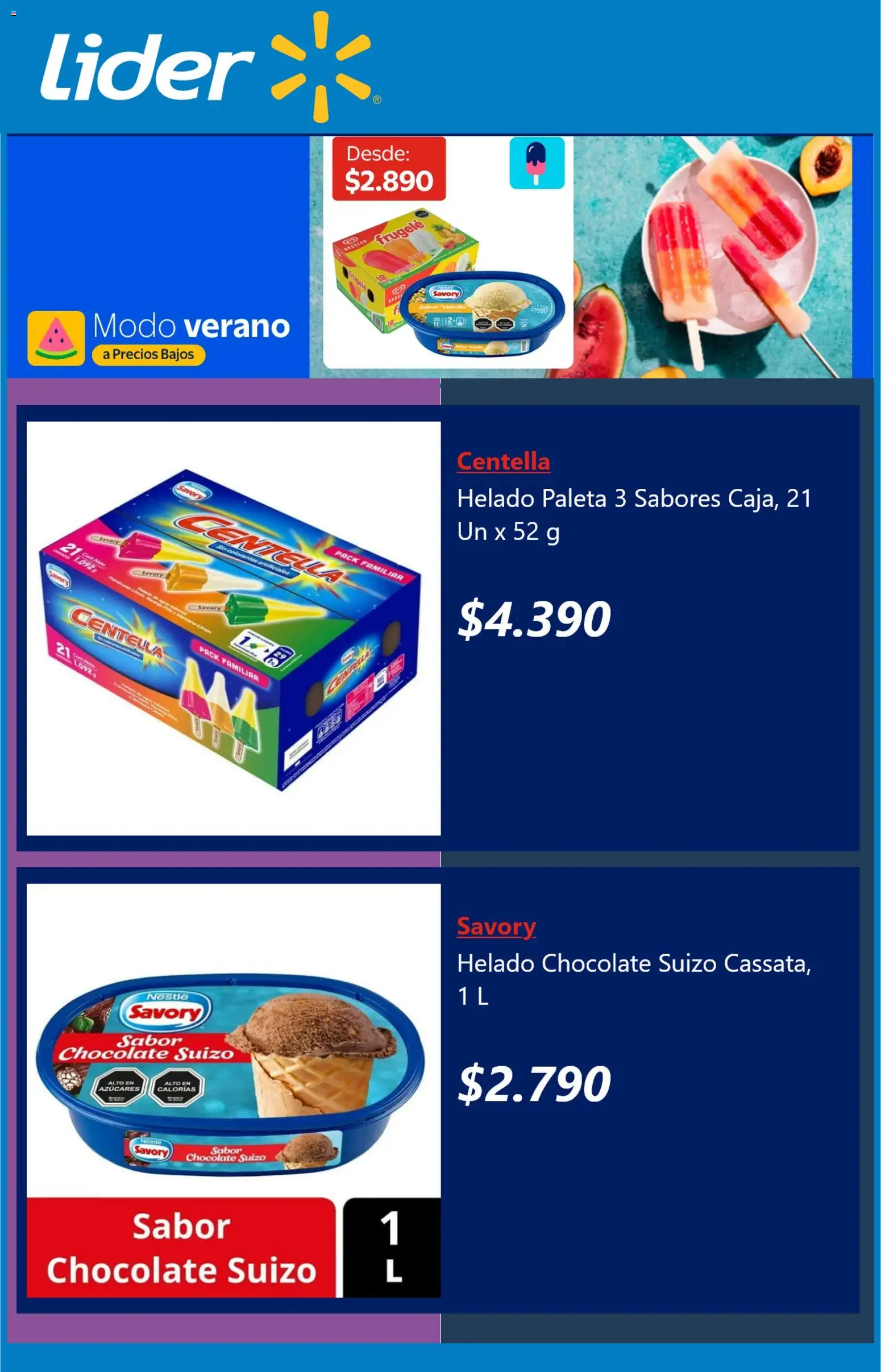 Lider ofertas  │ válido desde el 05.01.2026 | Página: 5 | Productos: Chocolate, Helado