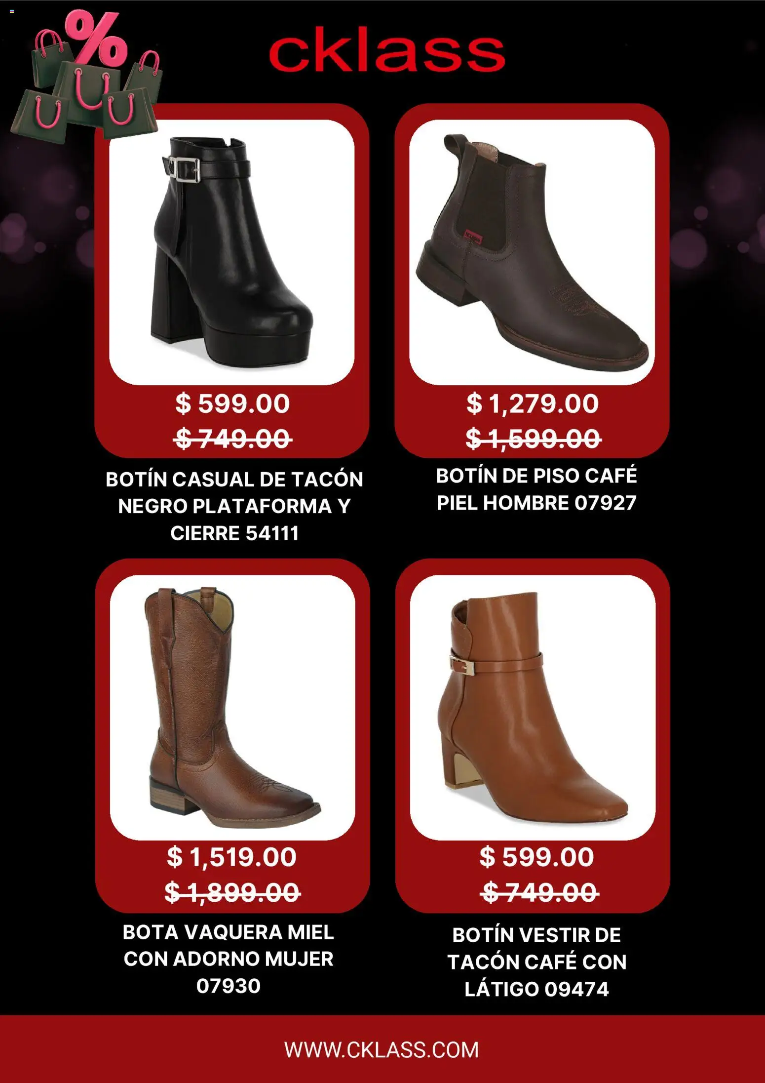 Nuevas ofertas de Cklass válidas en toda la República Mexicana desde el 28.11.2025. ¡Encuentra las mejores ofertas en Cklass Black Friday! | Página: 2 | Productos: Café, Botín