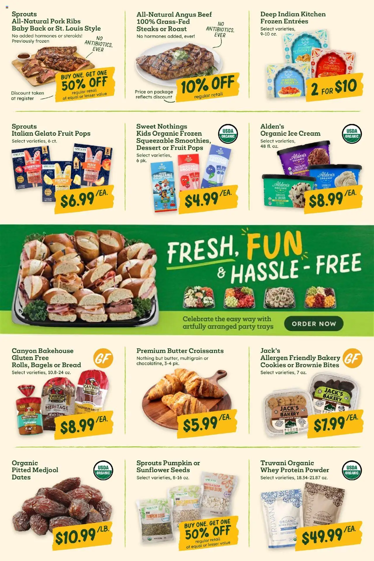 Sprouts Weekly Ad - valid from 20.08.2025 | Page: 3 | Products: Powder, Chocolate, Ice cream, Peach