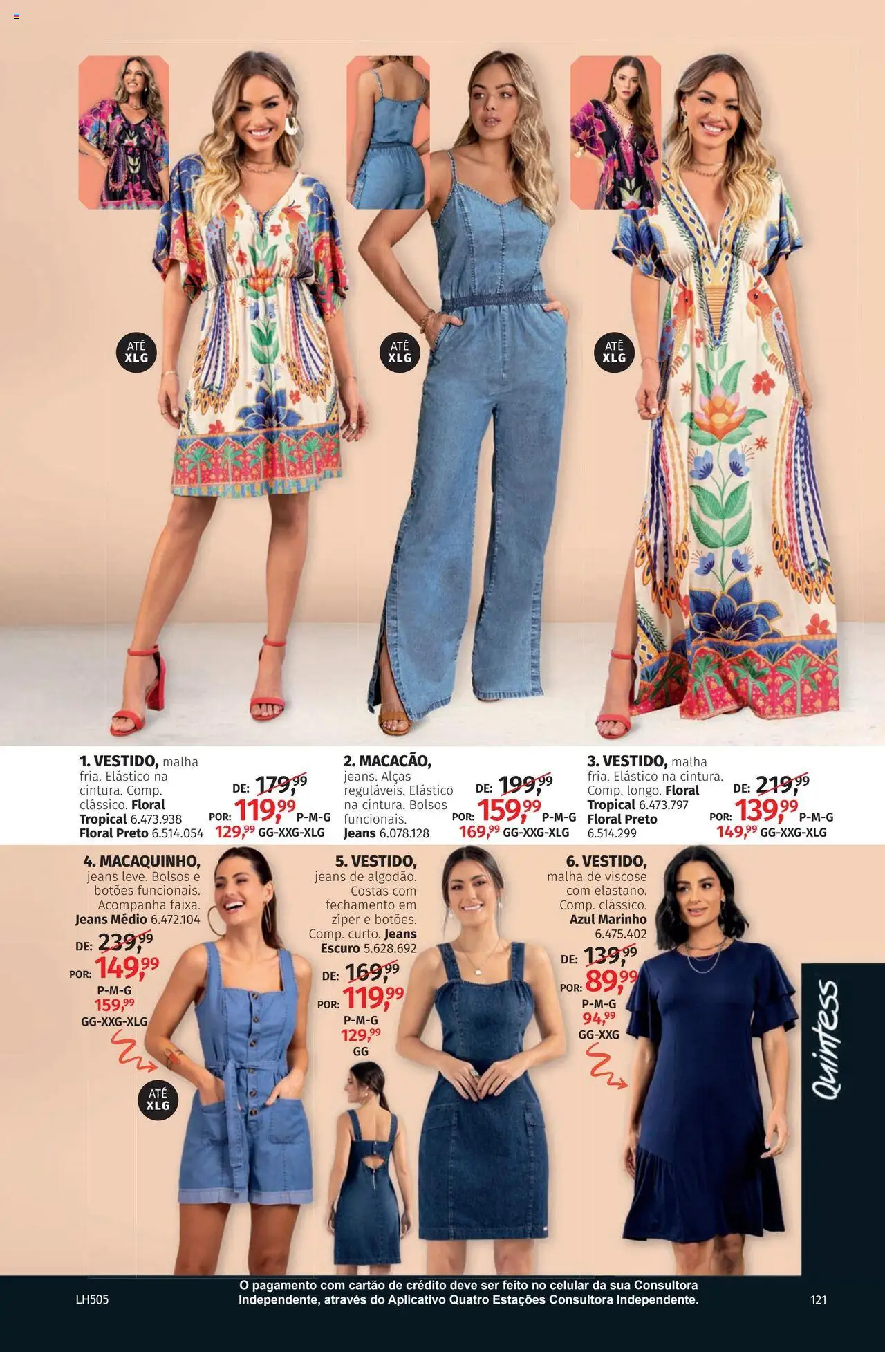 Quatro Estações Folheto - válido de 01.07.2025 | Página: 121 | Produtos: Celular, Jeans