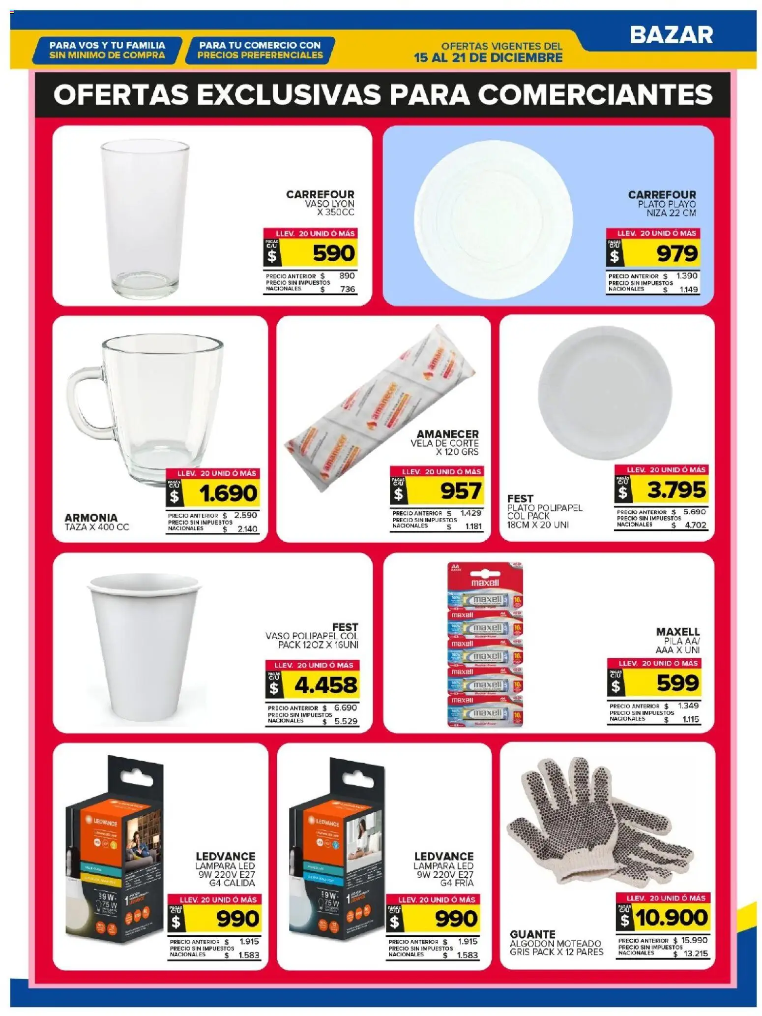 Carrefour Maxi catálogo │ válido desde el 15.12.2025 | Página: 29 | Productos: Algodón, Pila, Guante, Lámpara