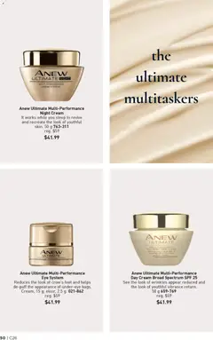 Preview of Anew Ultimate Multi-Performance Night Cream, It works while you sleep to revive and recreate the look of youthful skin. 50 g 763-311 from shop Avon valid from 18.12.2025 | Page: 50
