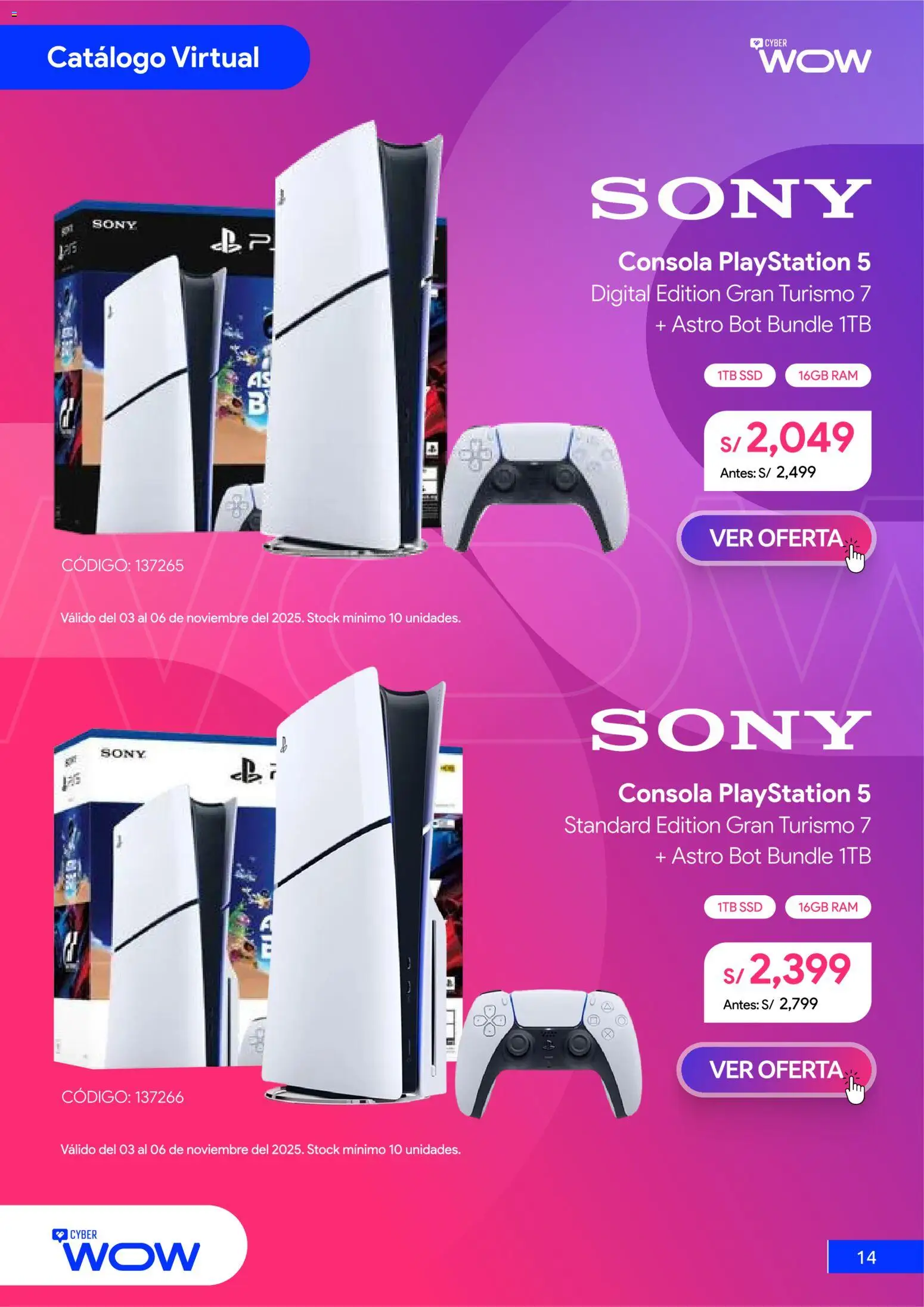 Catálogo Hiraoka válido desde 03.11.2025 | Página: 15 | Productos: Playstation