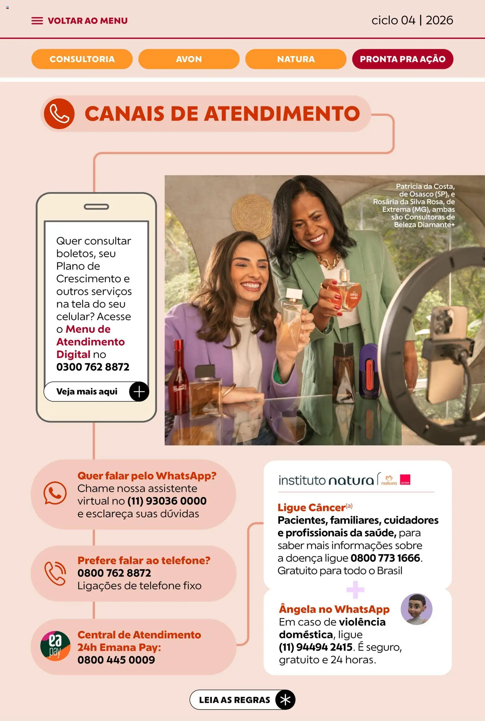 Avon Folheto - válido de 18.02.2026 | Página: 48 | Produtos: Celular, Tela, Telefone