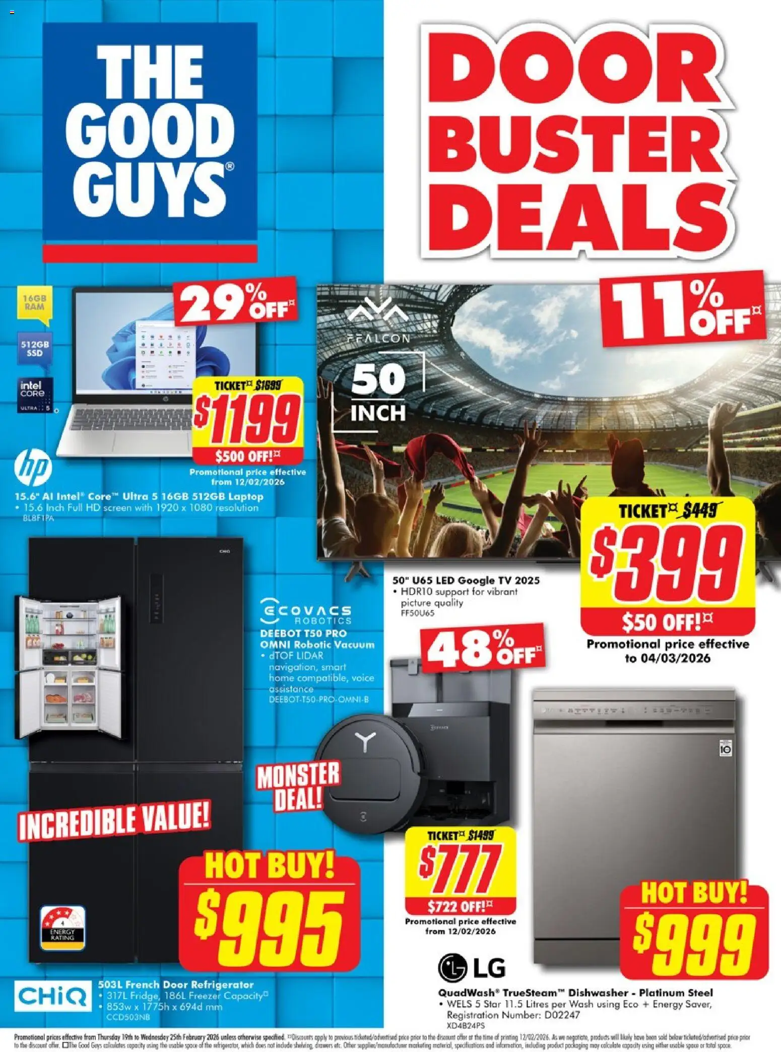 The Good Guys catalogue - valid from 18.02.2026 | Page: 24 | Products: Door, Picture, Tv, Refrigerator