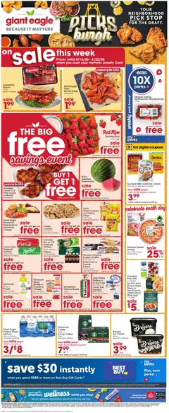 Preview of Giant Eagle weekly ads valid from 16.04.2026