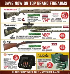 Preview of Cabela's weekly ads valid from 24.11.2025 | Page: 35 | Products: Shotgun, Case, Gun