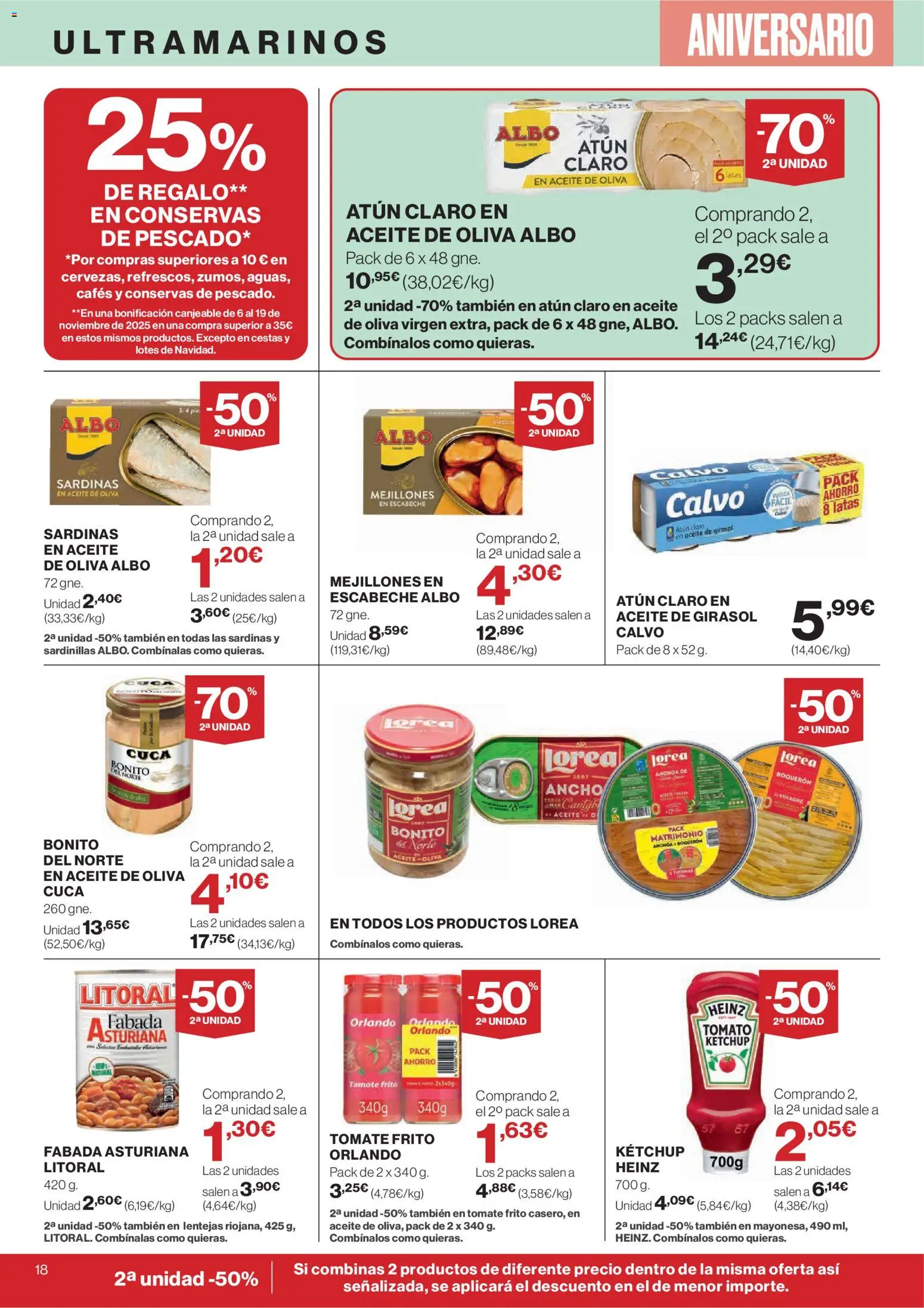 Nuevas ofertas de El Corte Inglés válidas en toda la República Mexicana desde el 23.10.2025. ¡Encuentra las mejores ofertas en El Corte - Catálogo Que necesitas hoy! | Página: 24 | Productos: Lentejas, Vinagre, Atún, Aceite