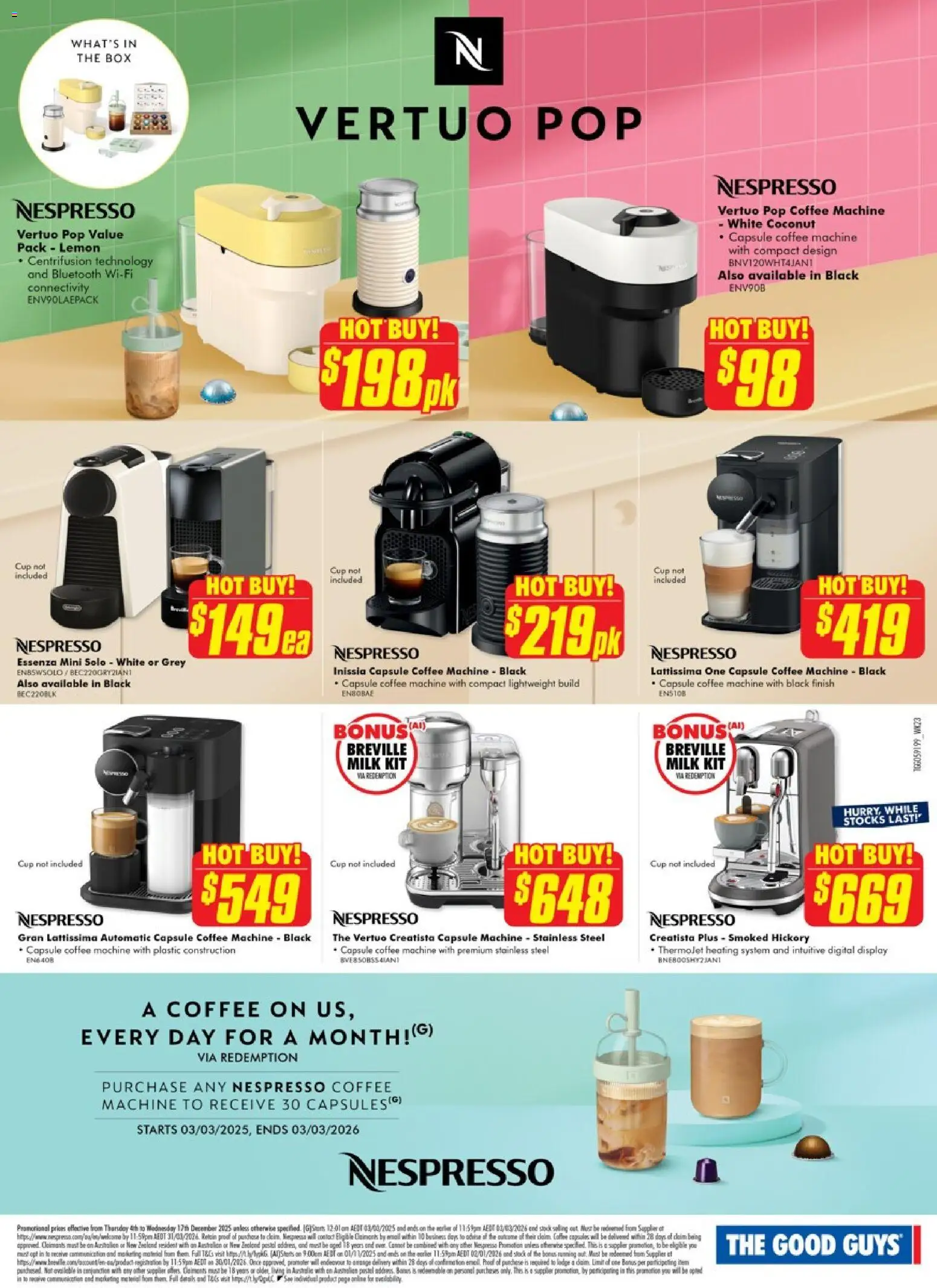 The Good Guys catalogue - valid from 03.12.2025 | Page: 12 | Products: Box, Milk, Coffee, Lemon
