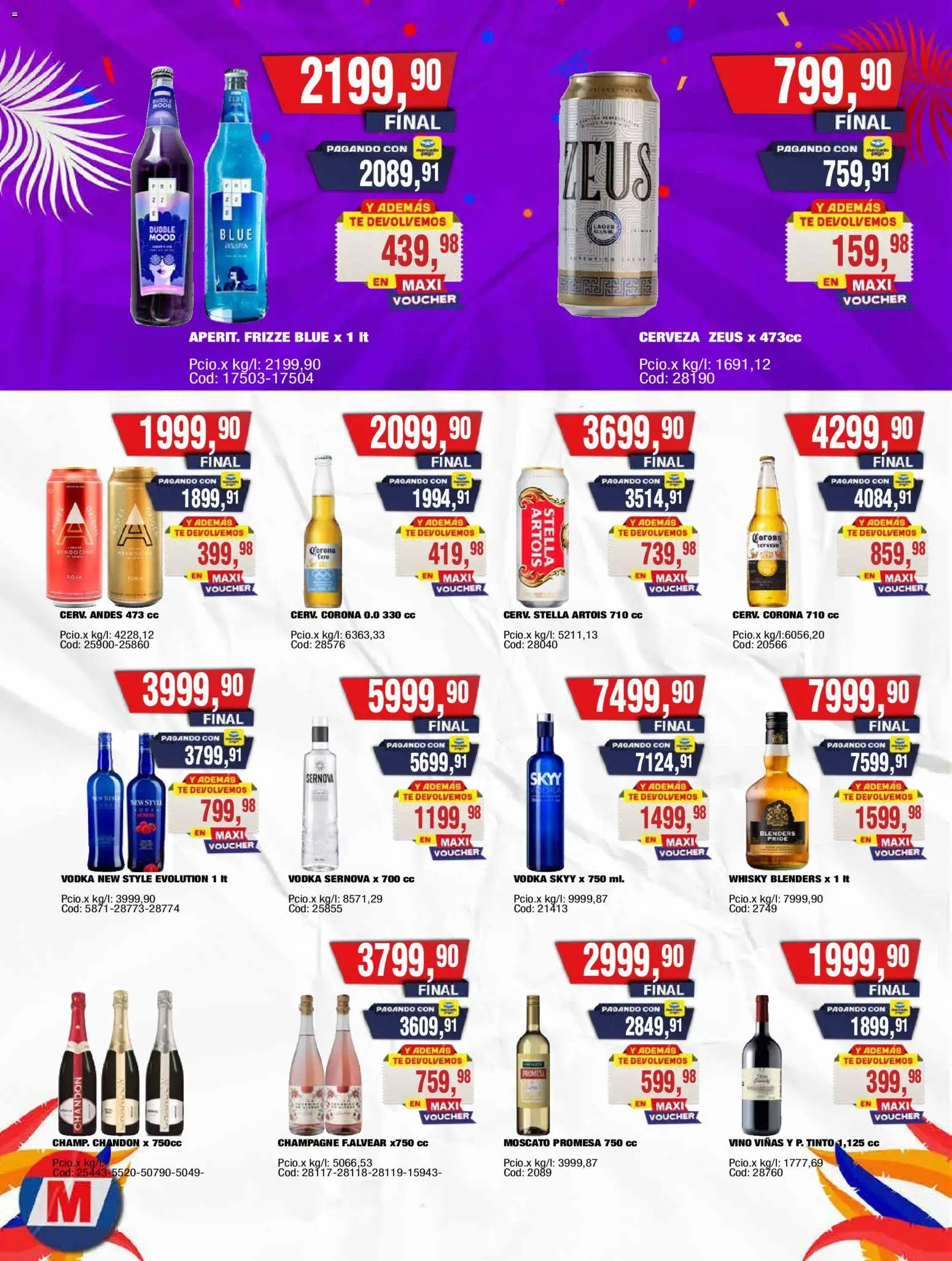 Maxiconsumo ofertas │ válido desde el 23.02.2026 | Página: 19 | Productos: Vodka, Champagne, Vino, Té