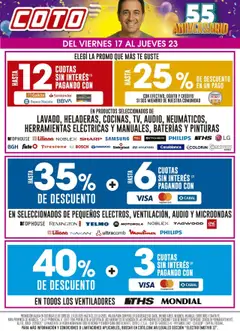 Vista previa Coto - Electro Motivo válido desde el 17.10.2025