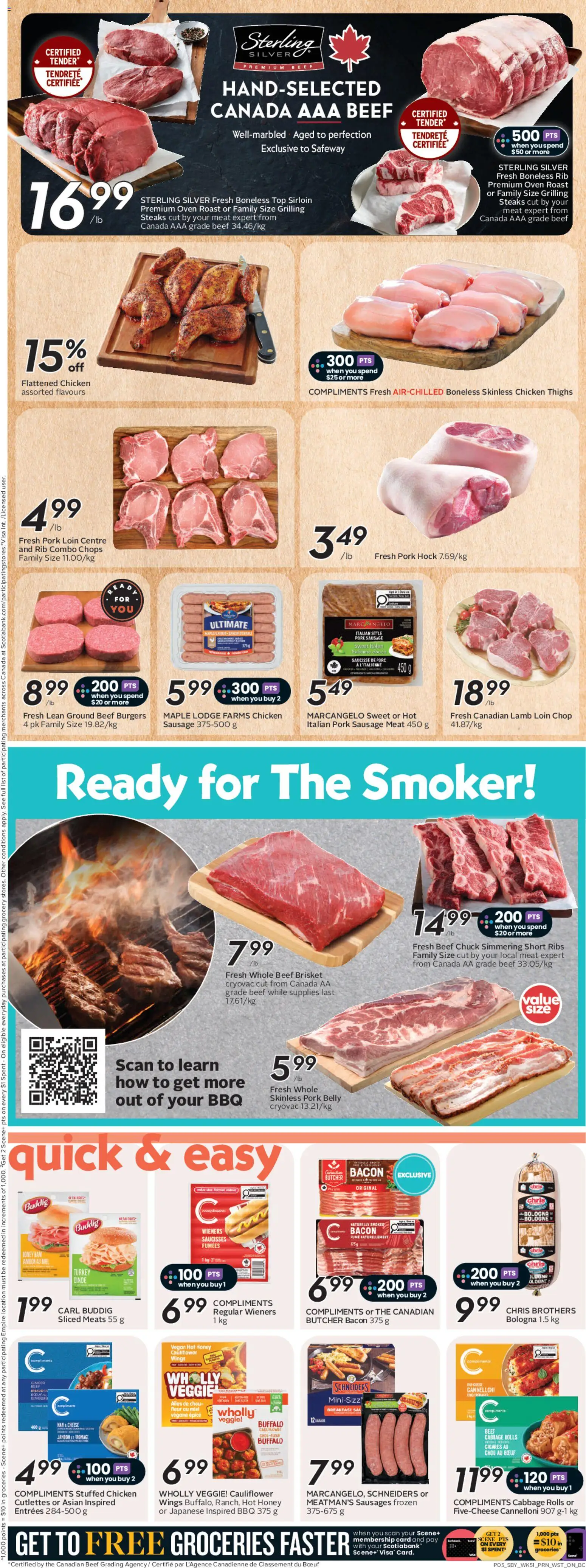 Safeway flyer valid from 16.04.2026 | Page: 8 | Products: Turkey, Oven, Chicken, Pork