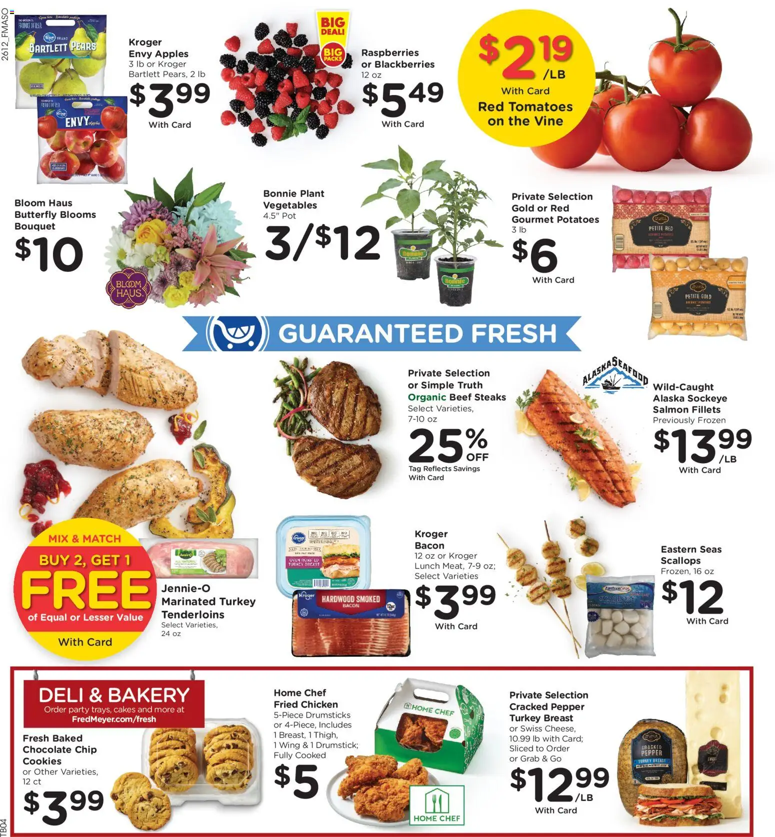 Fred Meyer Weekly Ad - valid from 22.04.2026 | Page: 10 | Products: Tomatoes, Beef, Cookies, Pepper