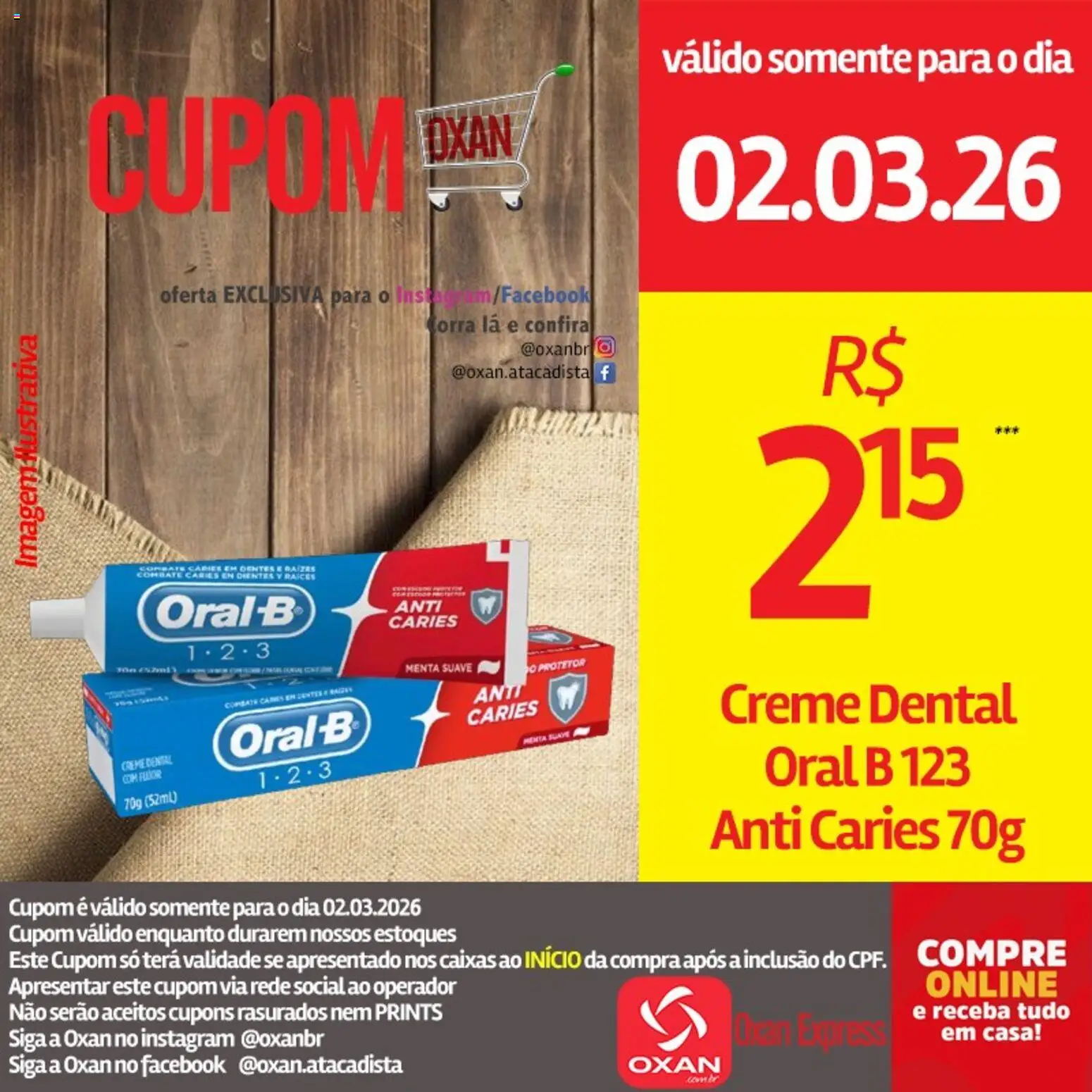 Oxan Atacadista Folheto - válido de 02.03.2026 | Página: 20 | Produtos: Creme, Creme dental