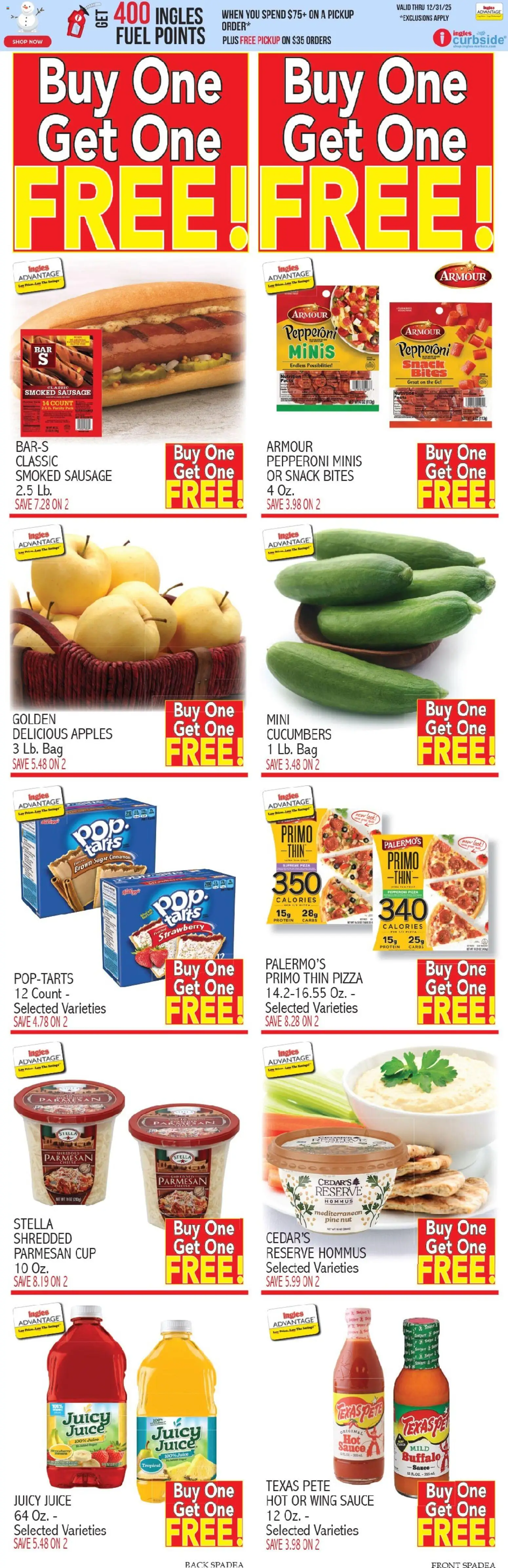 Ingles Weekly Ad - valid from 03.12.2025 | Page: 9 | Products: Cheese, Pizza, Sauce, Bag