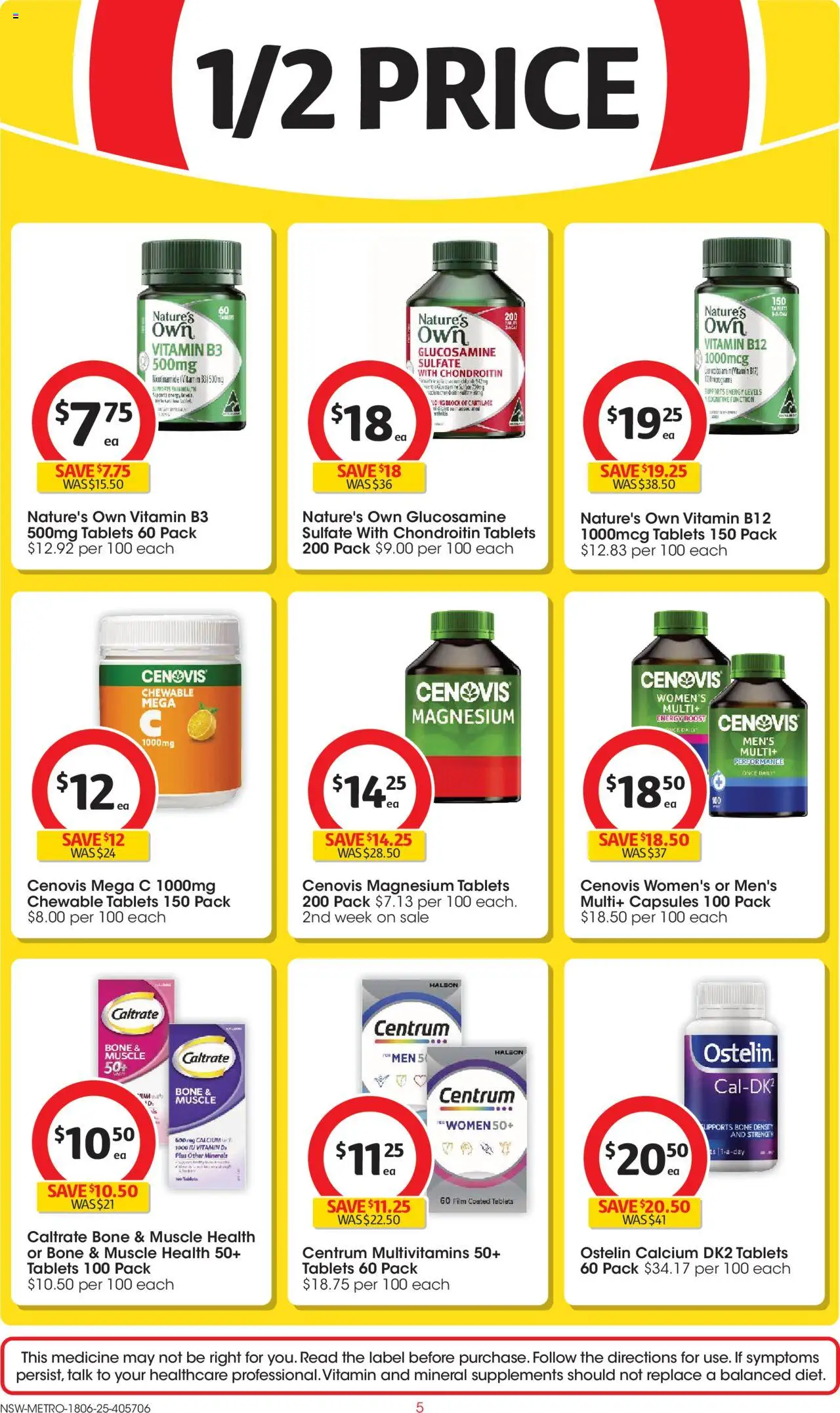 Coles catalogue - valid from 18.06.2025 | Page: 5 | Products: Tablets, Vitamin