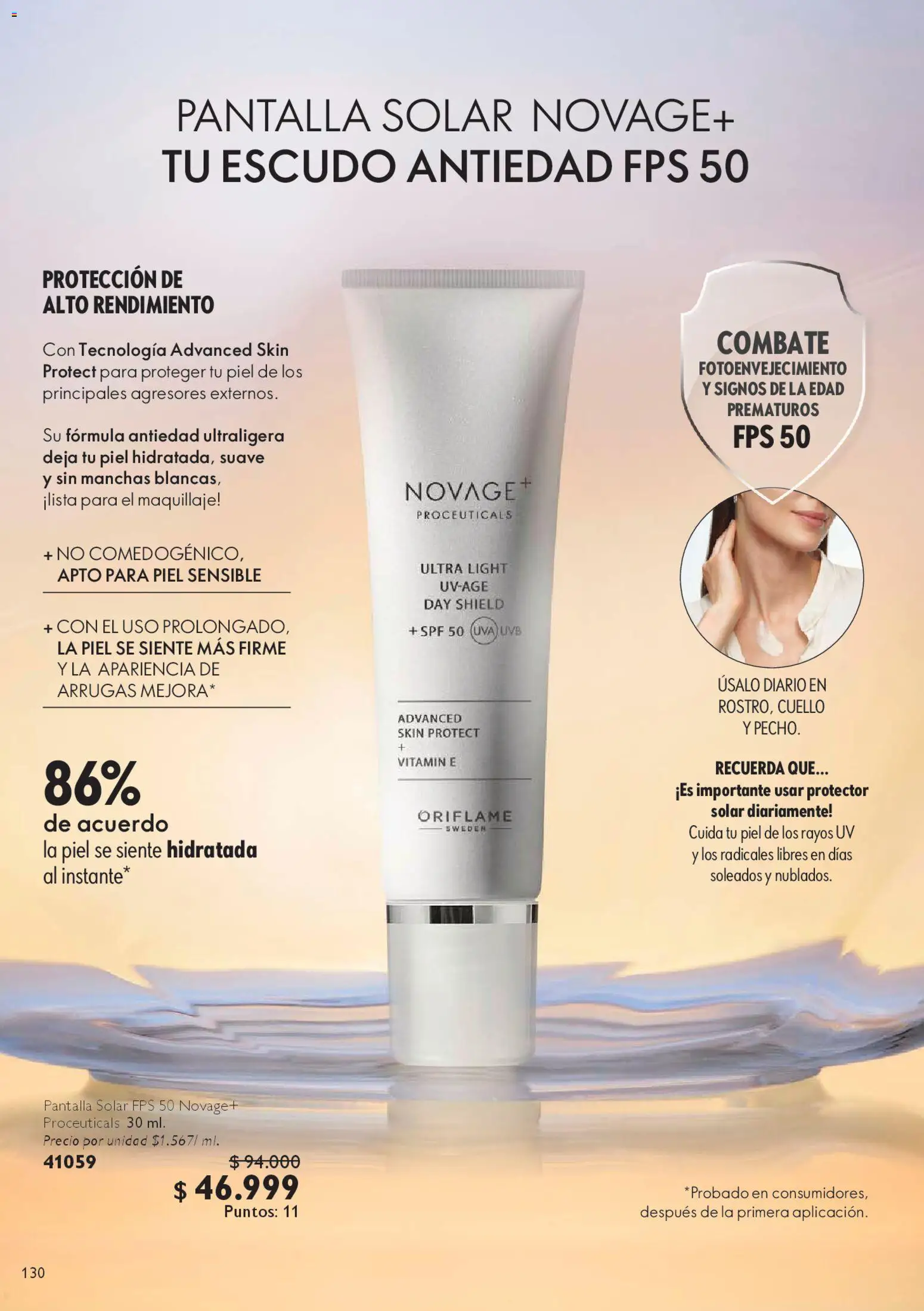 Oriflame revista - valida desde el 18.04.2026 | Página: 130 | Productos: Maquillaje, Cuello