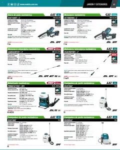 Nuevas ofertas de Makita válidas en toda la República Mexicana desde el 04.09.2025. ¡Encuentra las mejores ofertas en Makita - Catálogo! | Página: 81 | Productos: Taza, Bolsa, Agua, Cargador