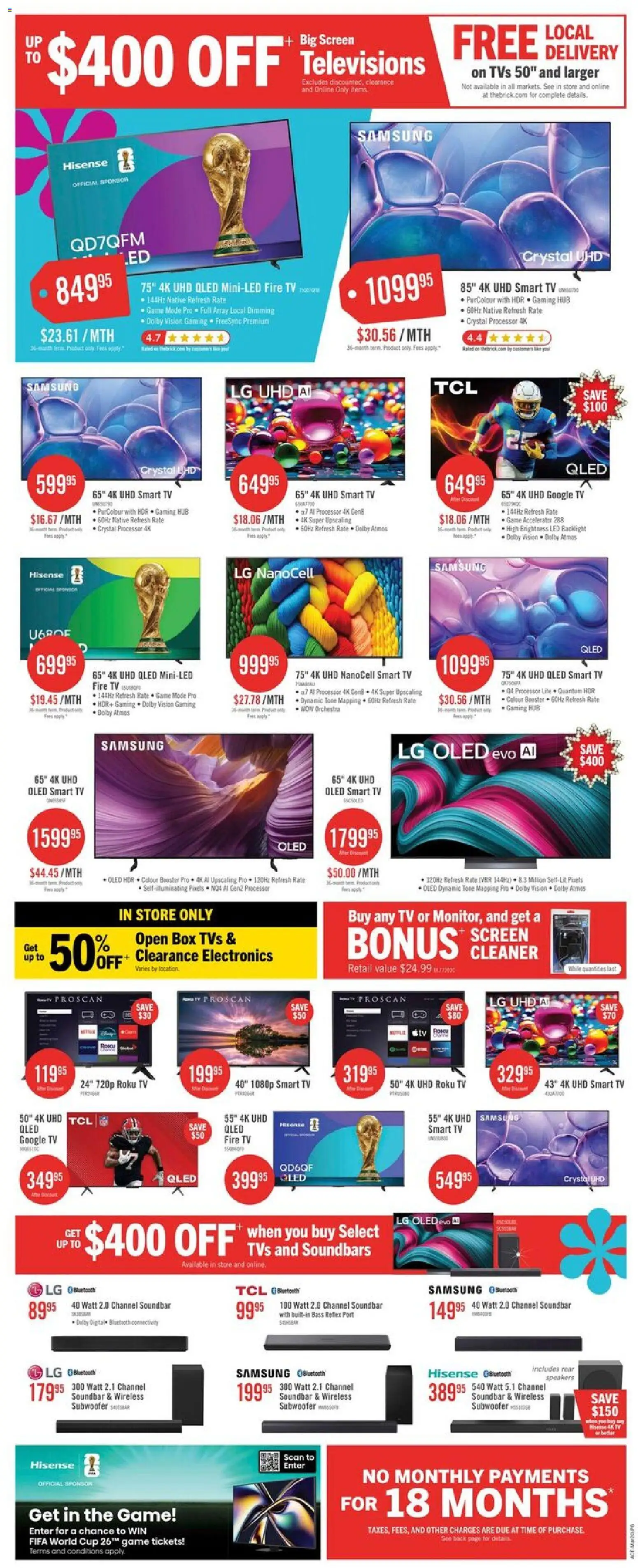 The Brick weekly flyer / circulaire flyer valid from 19.03.2026 | Page: 15 | Products: Tv, Game, Box