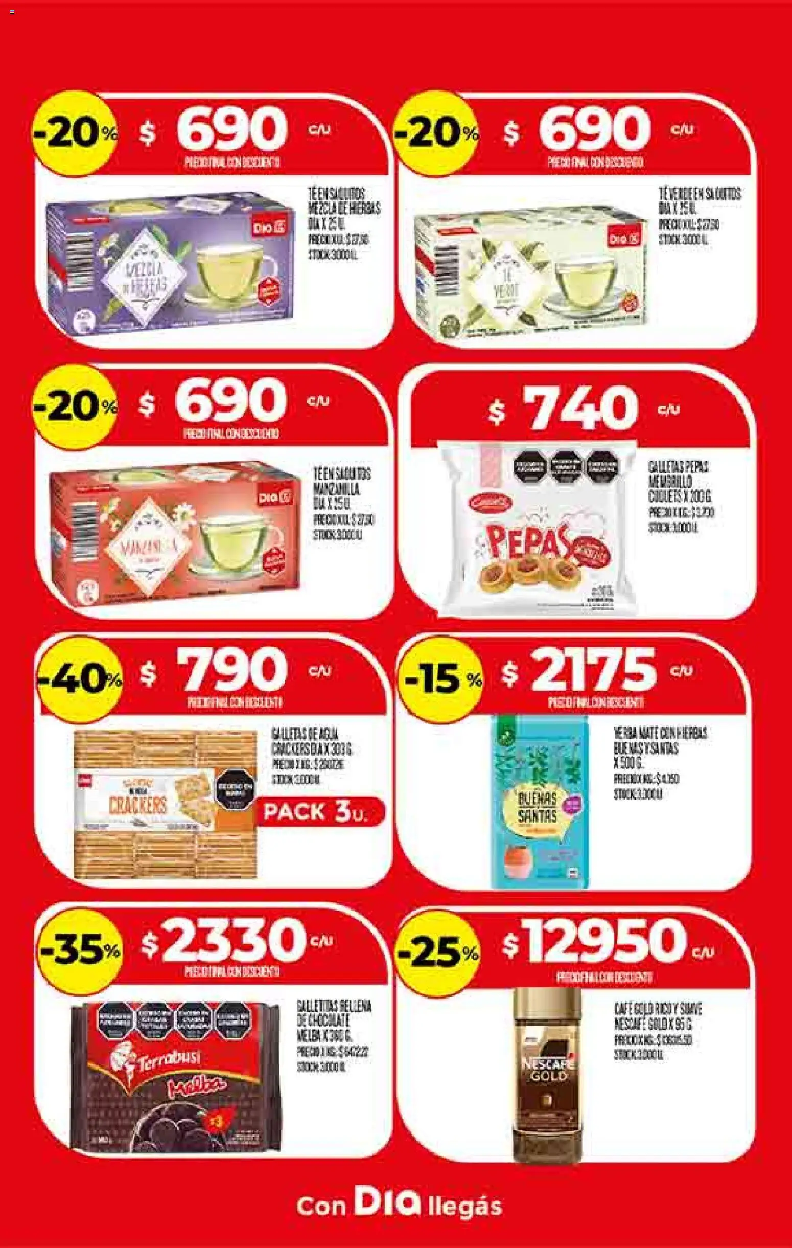 Supermercado DIA Ofertas │ válido desde el 19.11.2025 | Página: 15 | Productos: Mate, Galletitas, Chocolate, Galletas