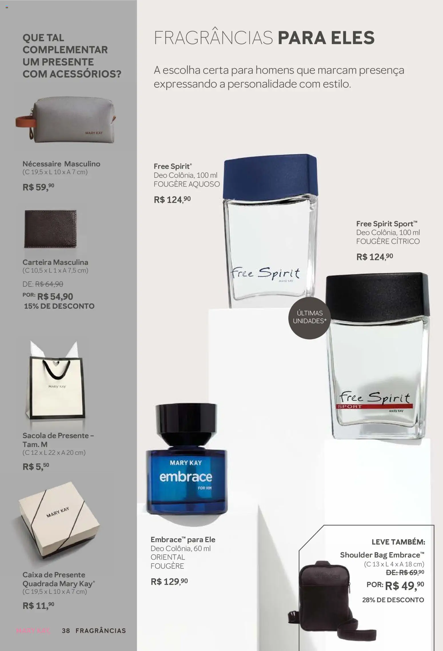 Mary Kay Folheto - válido de 01.03.2026 | Página: 38 | Produtos: Necessaire, Caixa, Carteira