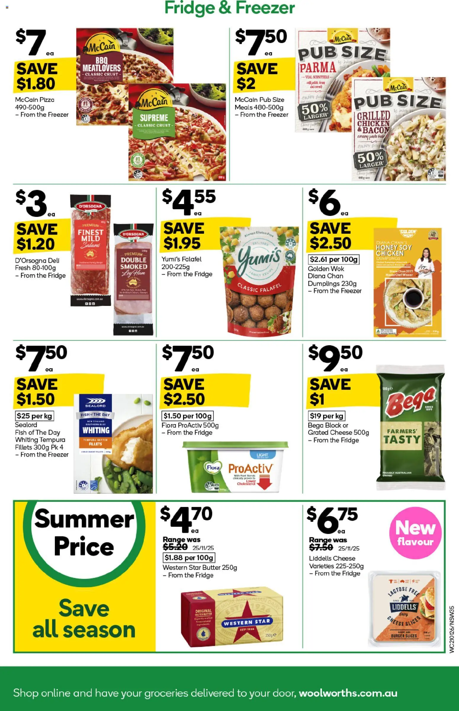 Woolworths catalogue - valid from 21.01.2026 | Page: 35 | Products: Pizza, Fish, Fridge, Freezer