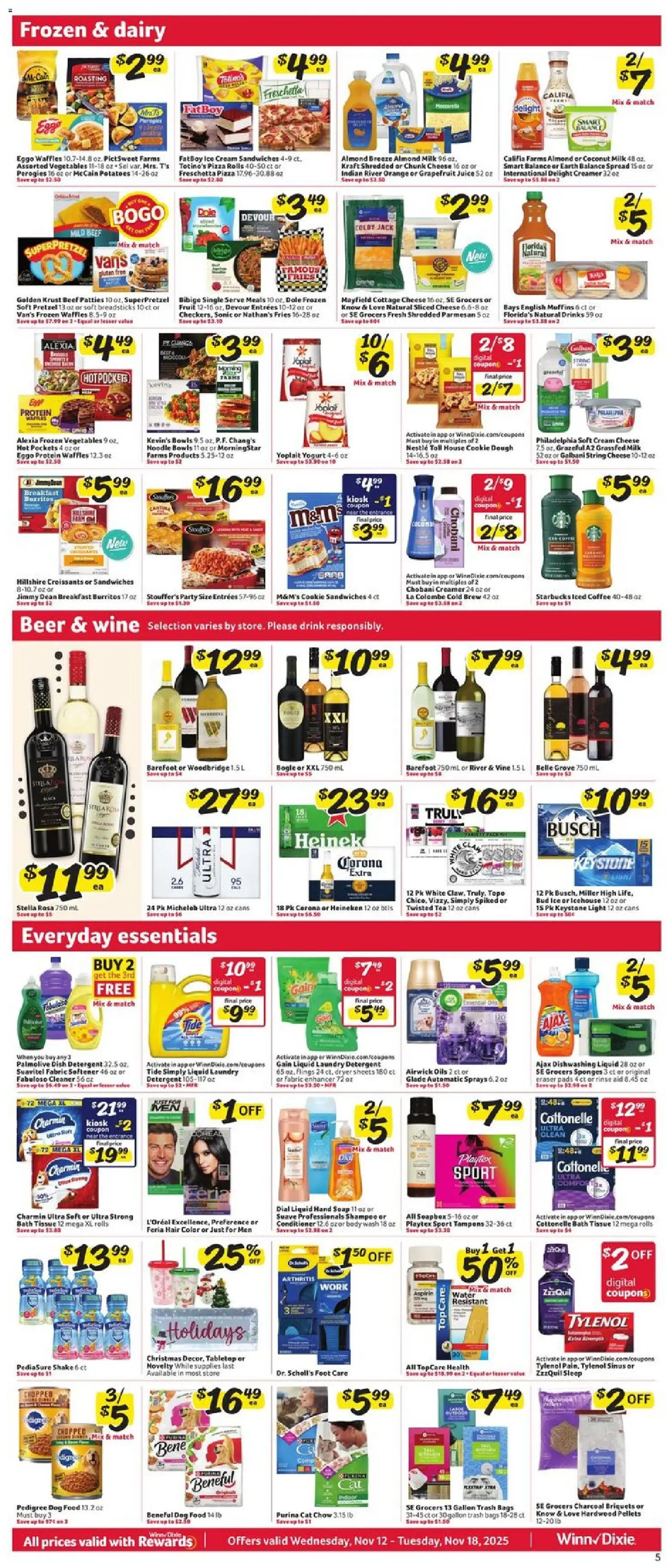 Winn Dixie Weekly Circular - GA - valid from 12.11.2025 | Page: 7 | Products: Soap, Hoodie, Body Wash, Croissants