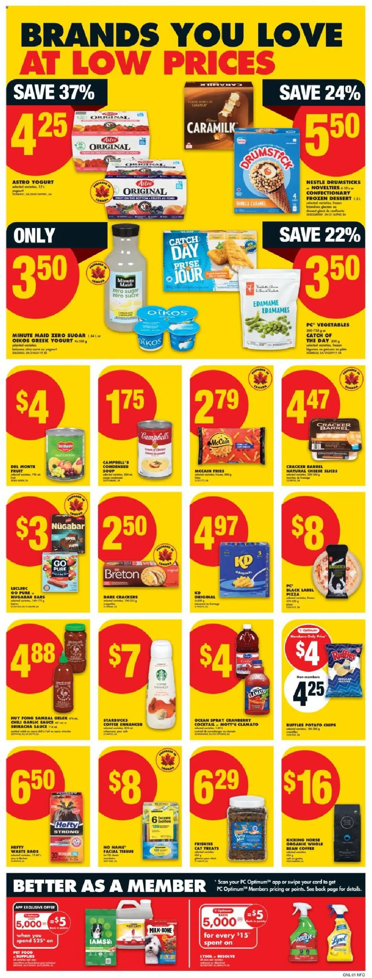 No Frills flyer valid from 11.09.2025 | Page: 6 | Products: Chips, Cheese, Coffee, Juice