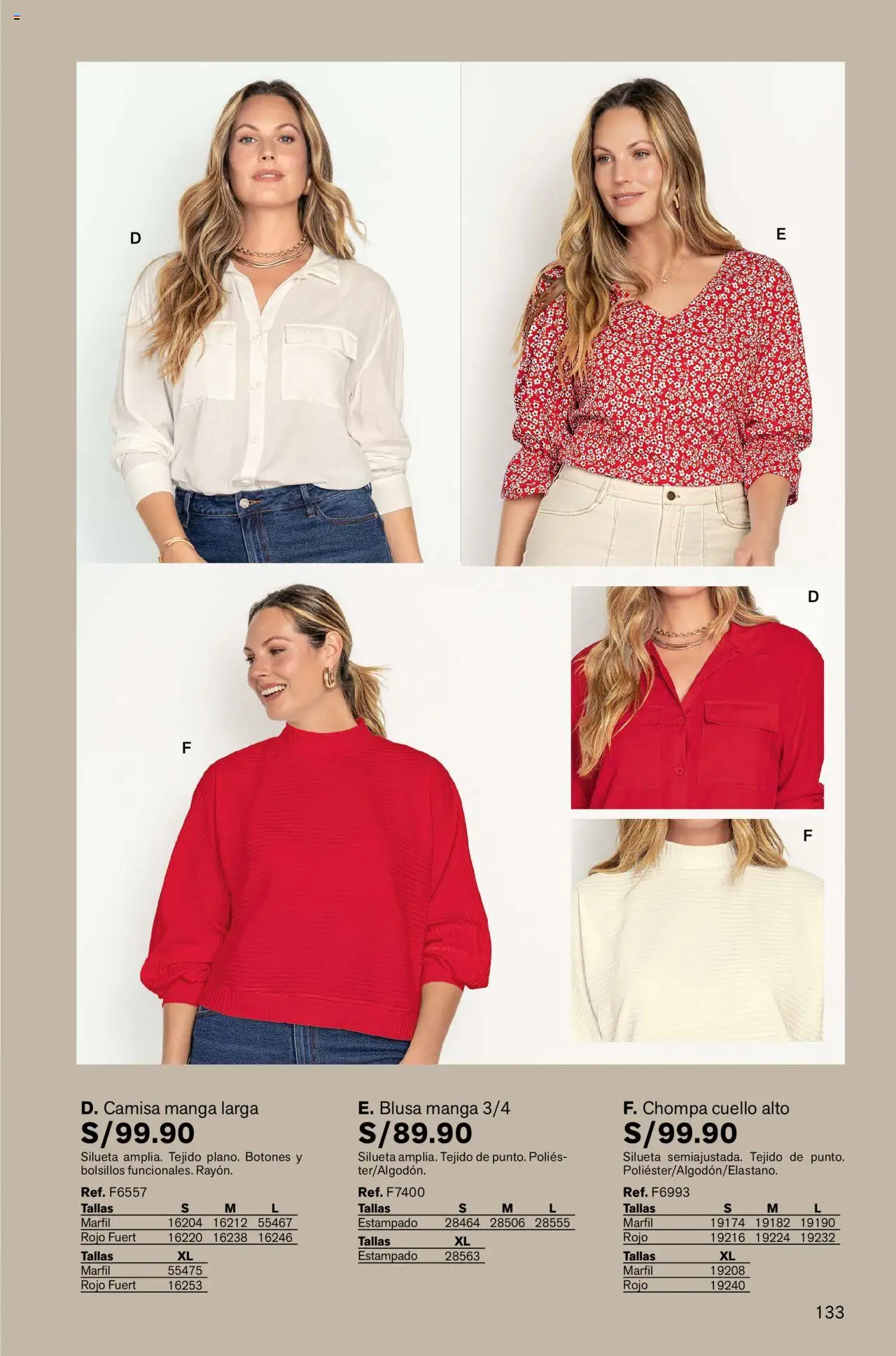 Catálogo Leonisa válido desde 04.08.2025 | Página: 133 | Productos: Blusa, Camisa
