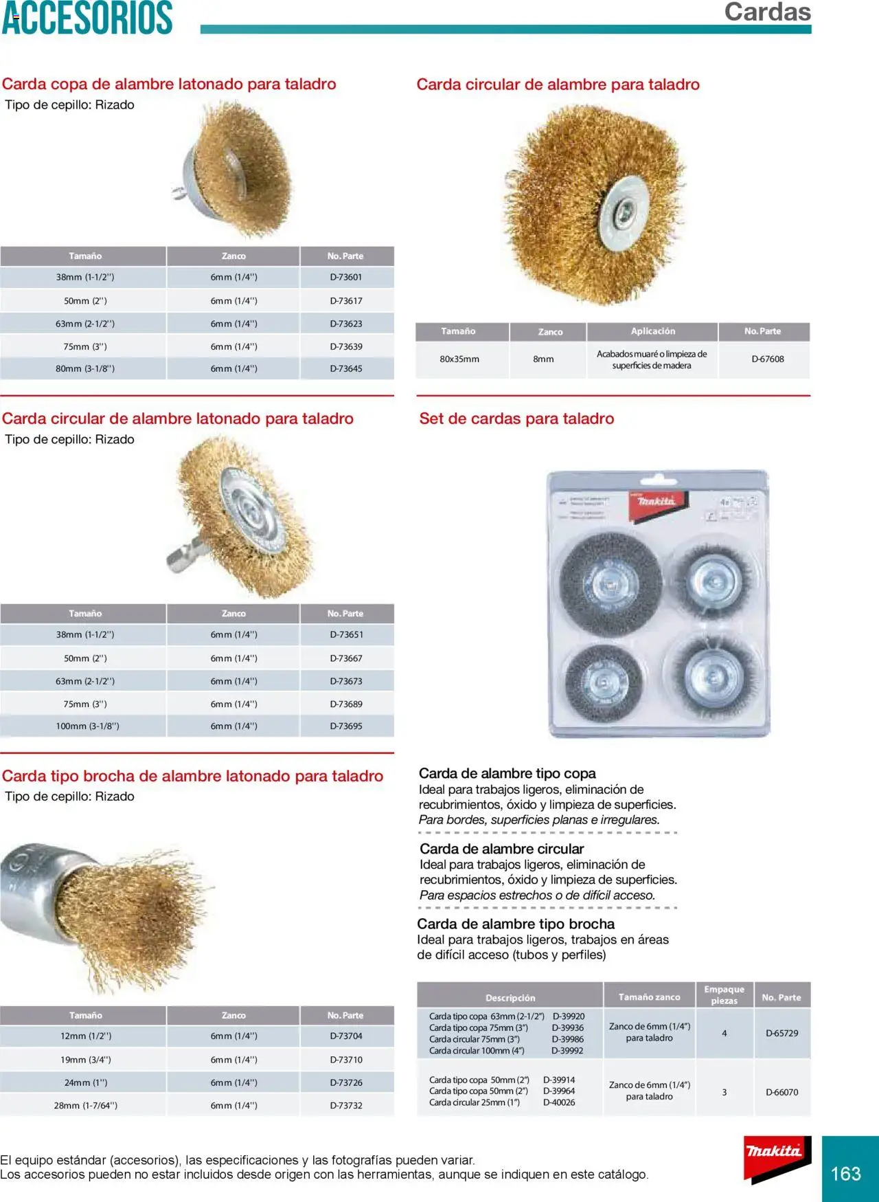 Nuevas ofertas de Makita válidas en toda la República Mexicana desde el 08.07.2024. ¡Encuentra las mejores ofertas en Makita catálogo Accesorios! | Página: 163 | Productos: Cepillo, Taladro
