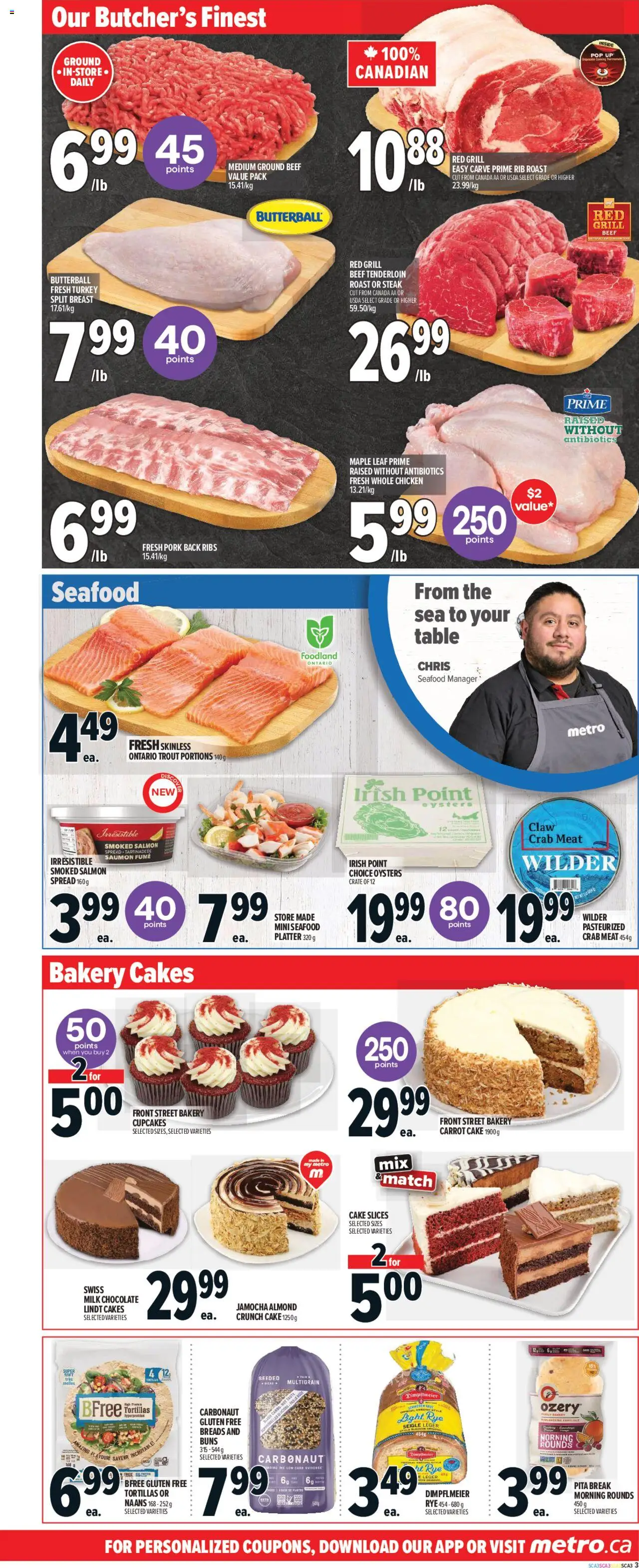 Metro flyer valid from 02.10.2025 | Page: 9 | Products: Beef, Carrot, Bakery, Milk