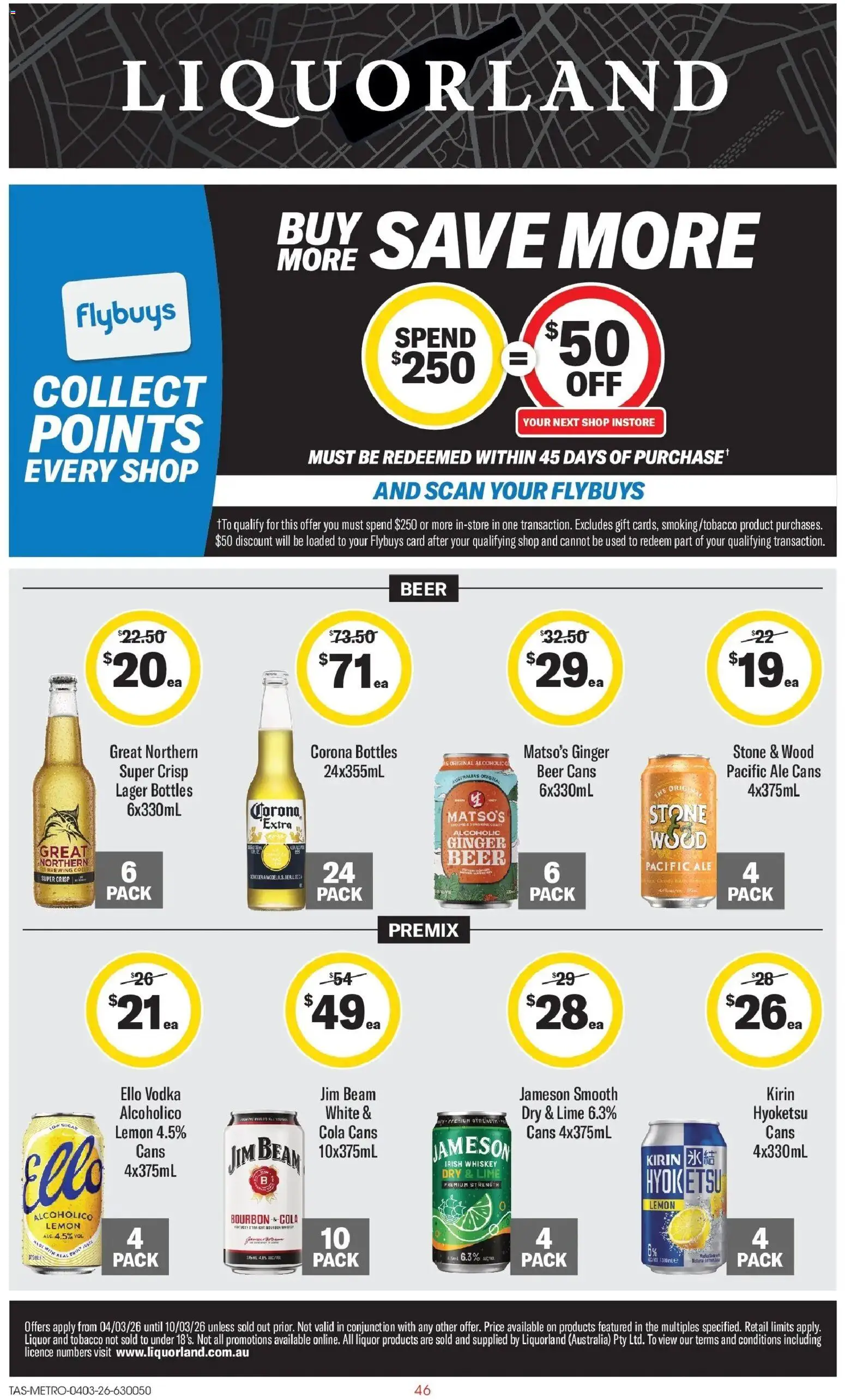 Coles catalogue - valid from 04.03.2026 | Page: 46 | Products: Ginger, Beer, Bourbon, Wood