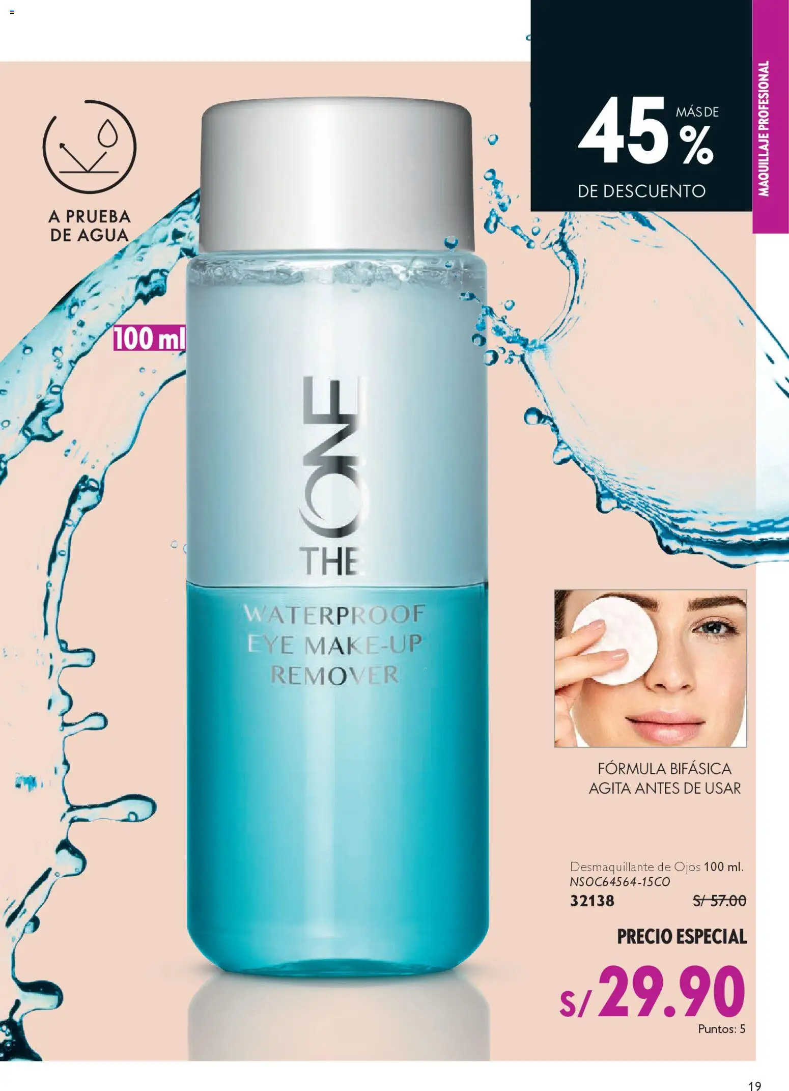 Catálogo Natura válido desde 27.12.2025 | Página: 19 | Productos: Desmaquillante de ojos, Maquillaje