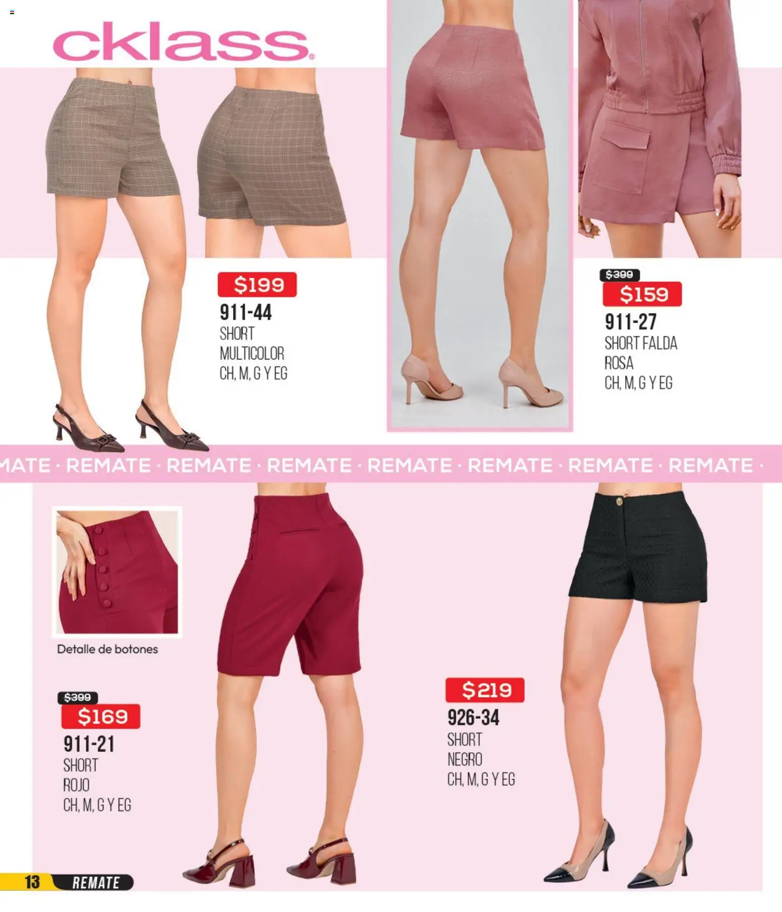 Nuevas ofertas de Cklass válidas en toda la República Mexicana desde el 14.04.2026. ¡Encuentra las mejores ofertas en Cklass catálogo 3X2 Digital Ropa! | Página: 14 | Productos: Falda, Short