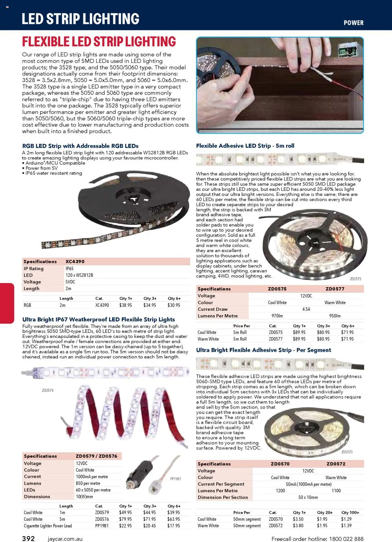 Jaycar catalogue - valid from 09.07.2025 | Page: 392 | Products: Light, Water, Strip, Bench
