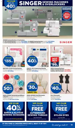 Preview of Spotlight  Catalogue  - valid from 15.10.2025 | Page: 19 | Products: Scissors, Sewing machine