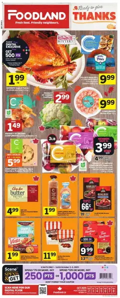 Preview of Foodland weekly flyer / circulaire from shop Foodland valid from 02.10.2025