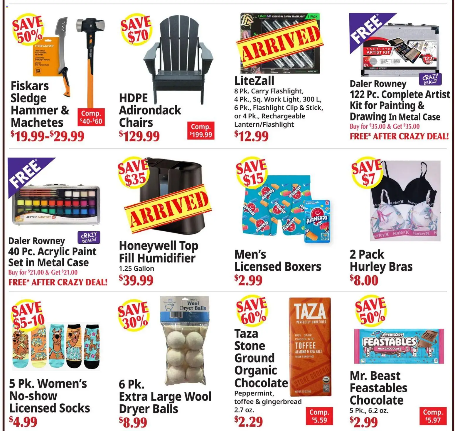 Ocean State Job Lot Weekly Ad - MA - valid from 04.12.2025 | Page: 15 | Products: Acrylic, Socks, Case, Humidifier