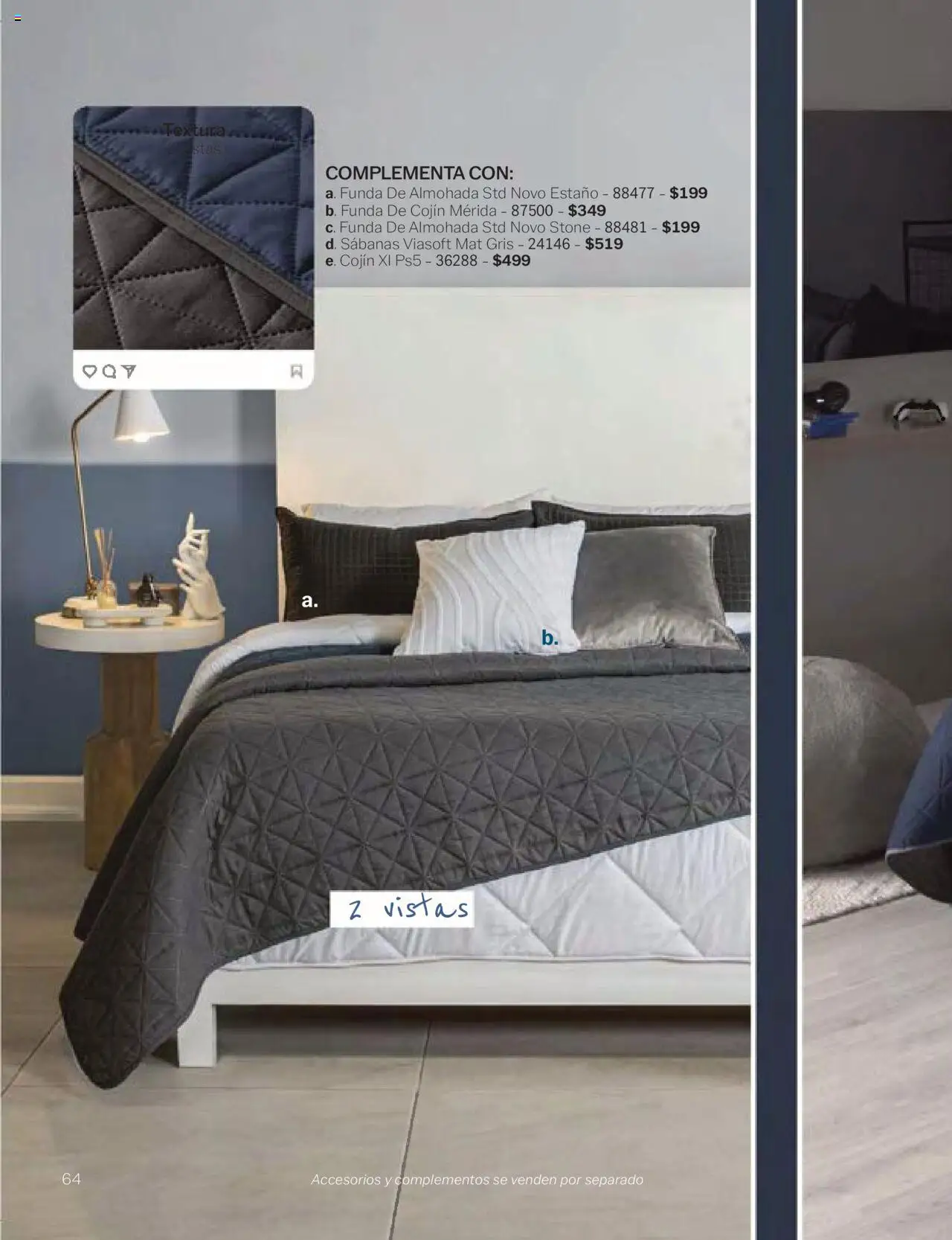 Nuevas ofertas de Vianney válidas en toda la República Mexicana desde el 24.01.2025. ¡Encuentra las mejores ofertas en Vianney catálogo Chavos! | Página: 66 | Productos: Funda, Funda de almohada, Almohada, Sabanas