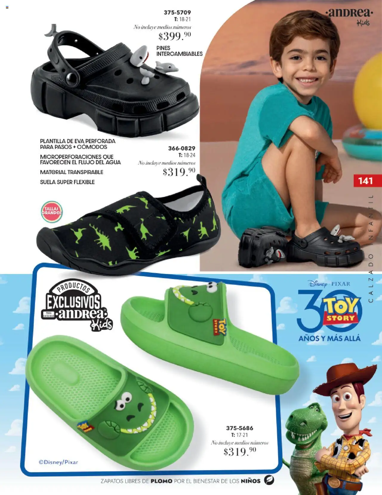 Nuevas ofertas de Andrea válidas en toda la República Mexicana desde el 17.08.2025. ¡Encuentra las mejores ofertas en Andrea - Catálogo Tropical Otoño / Invierno! | Página: 141 | Productos: Zapatos, Agua, Flexible