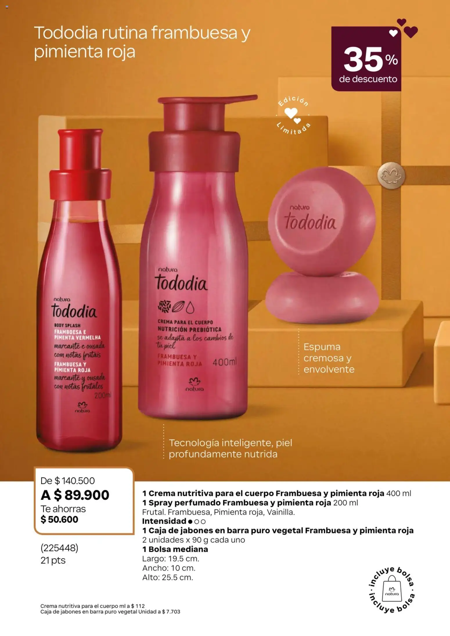 Natura revista - valida desde el 01.02.2026 | Página: 29 | Productos: Pimienta, Espuma, Bolsa, Crema para el cuerpo