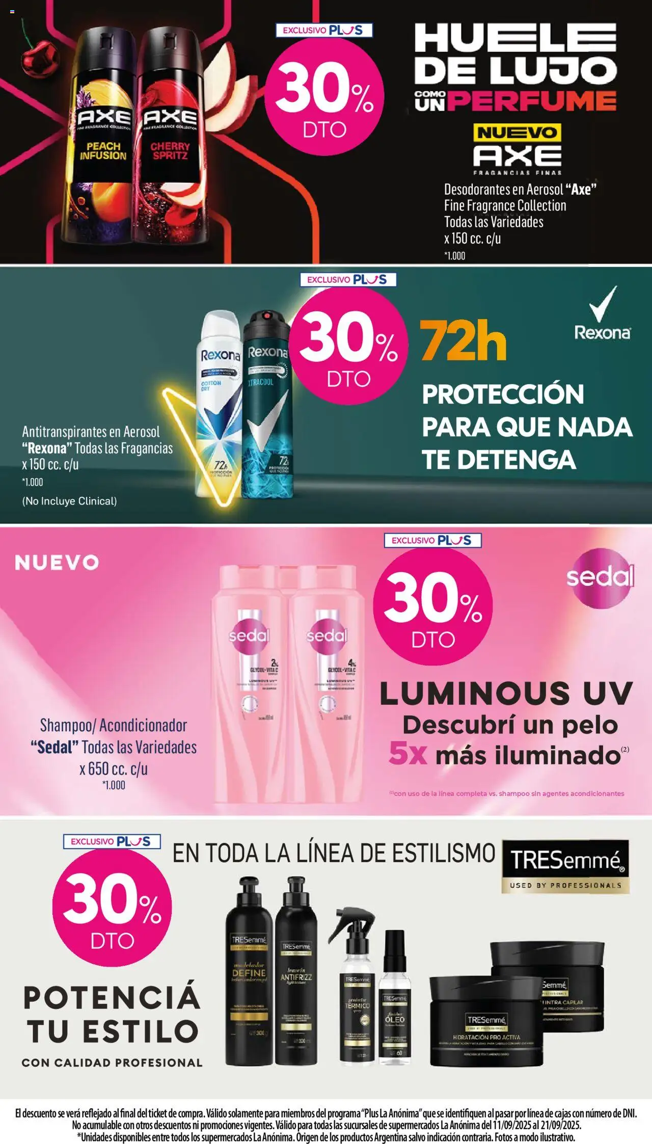 La Anonima - Insuperables - z3 │ válido desde el 11.09.2025 | Página: 26 | Productos: Shampoo, Acondicionador, Té