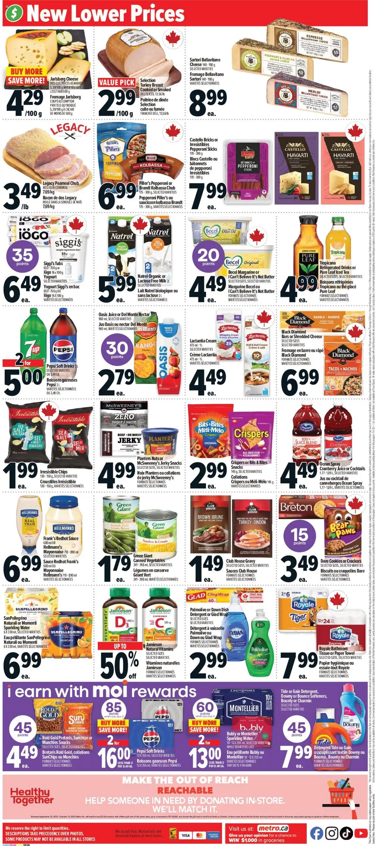 Metro flyer valid from 09.10.2025 | Page: 4 | Products: Chips, Detergent, Milk, Butter